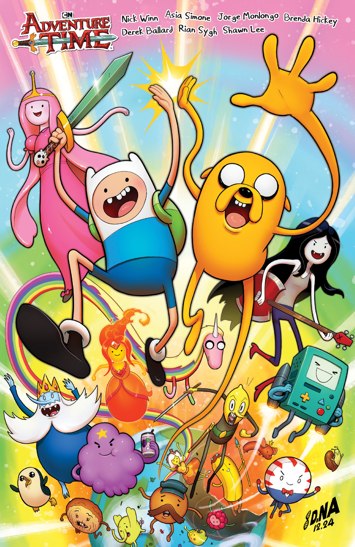  FOC1112025137 | ADVENTURE TIME HC VOL 01 BEST OF BUDS DIRECT MARKET EXCLUSIVE DAVID NAKAYAMA CVR PRE ORDER [FOC 0111] | LUNAR  