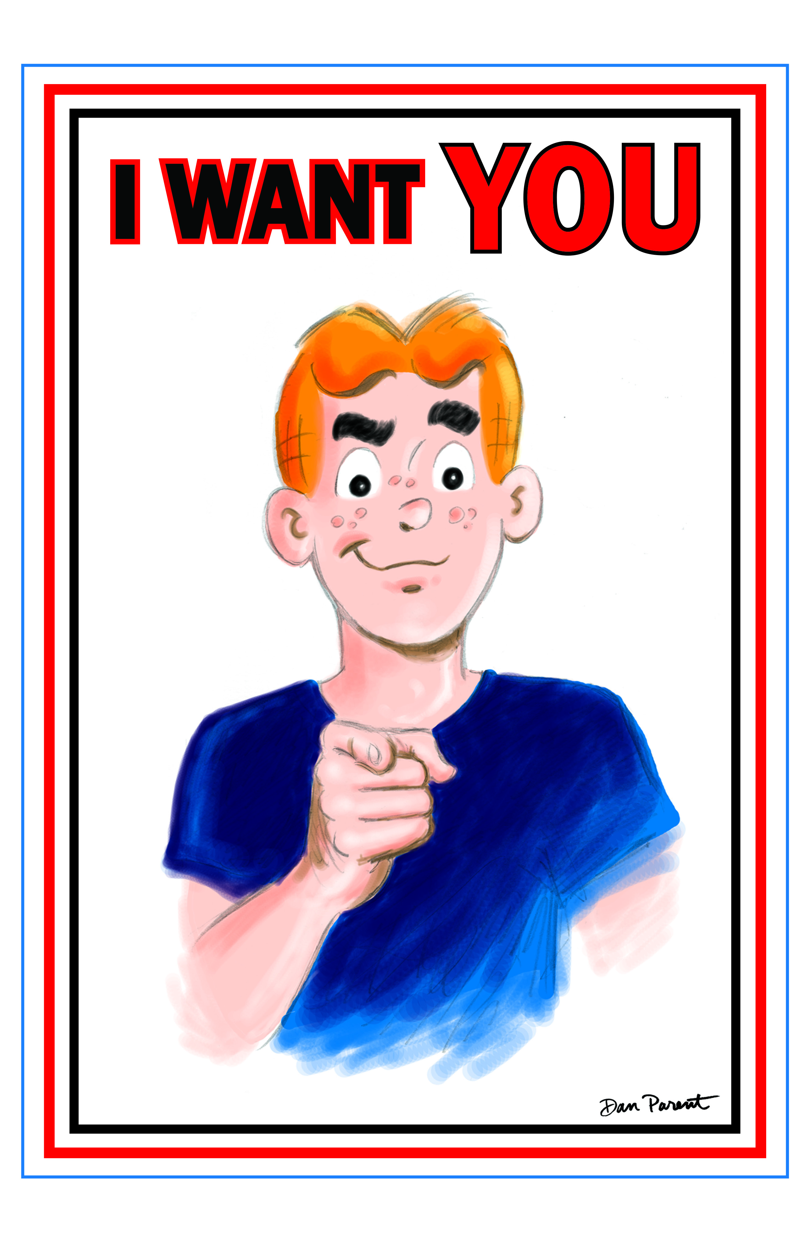  FOC06062026007 | ARCHIE COMICS CELEBRATES AMERICAS 250TH (ONE SHOT) CVR C DAN PARENT UNCLE SAM POSTER ART VAR PRE ORDER [FOC 0606] | LUNAR  