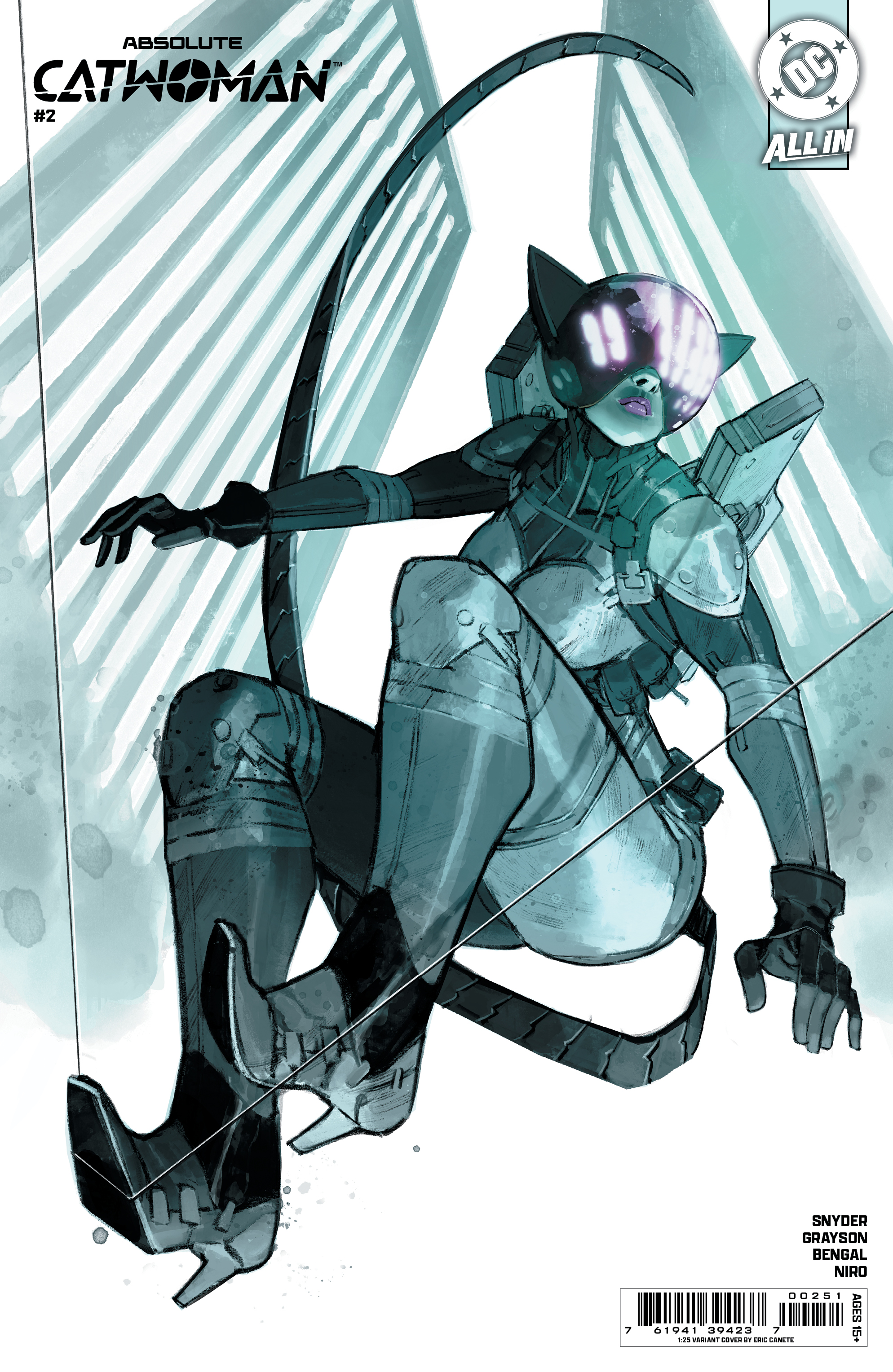  76194139423700251 | ABSOLUTE CATWOMAN @2 (OF 6) COVER E INC 125 ERIC CANETE CARD STOCK VARIANT | DC  