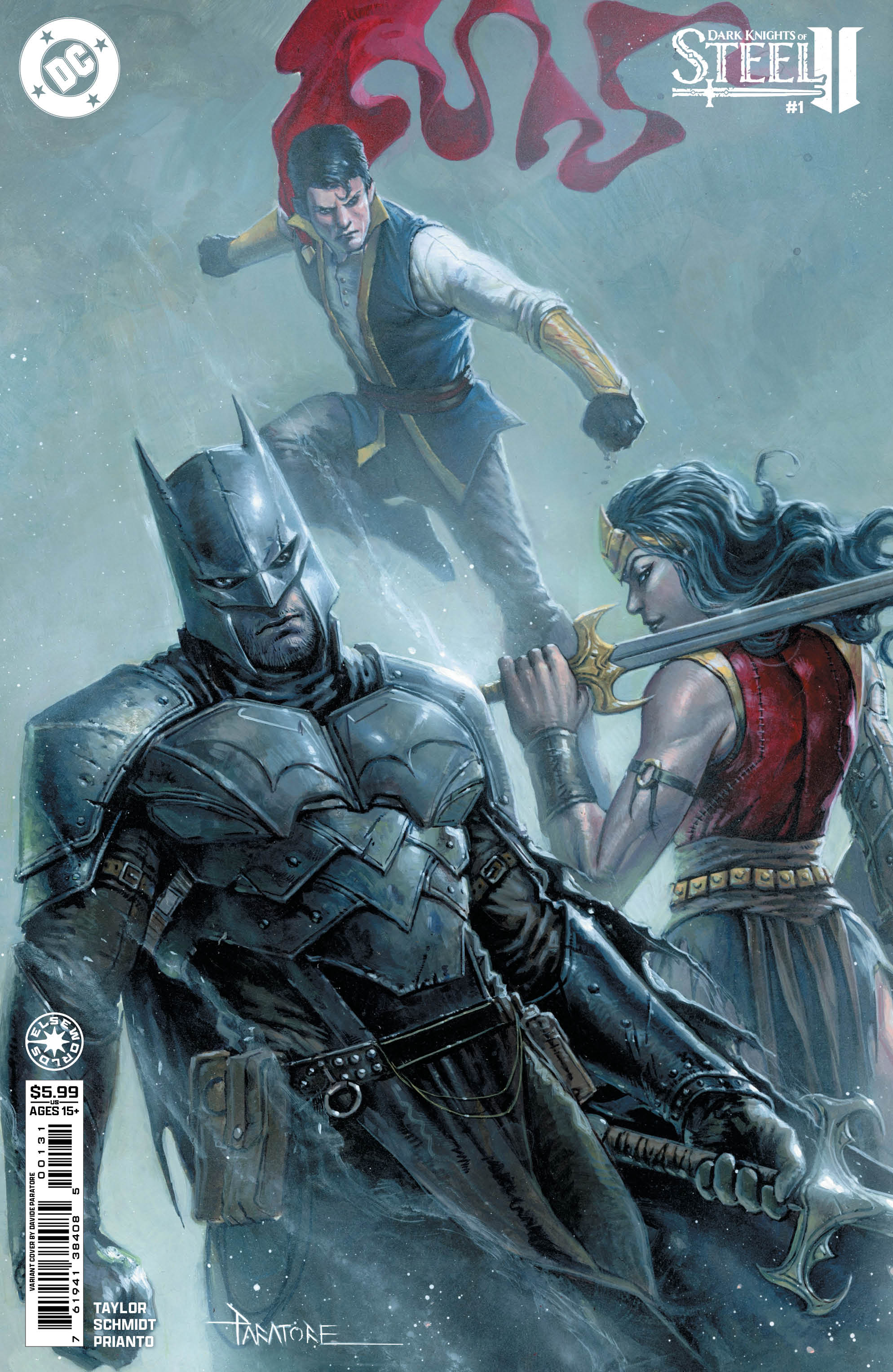  76194138408500131 | DARK KNIGHTS OF STEEL II @1 (OF 12) COVER C DAVIDE PARATORE CARD STOCK VARIANT | DC  