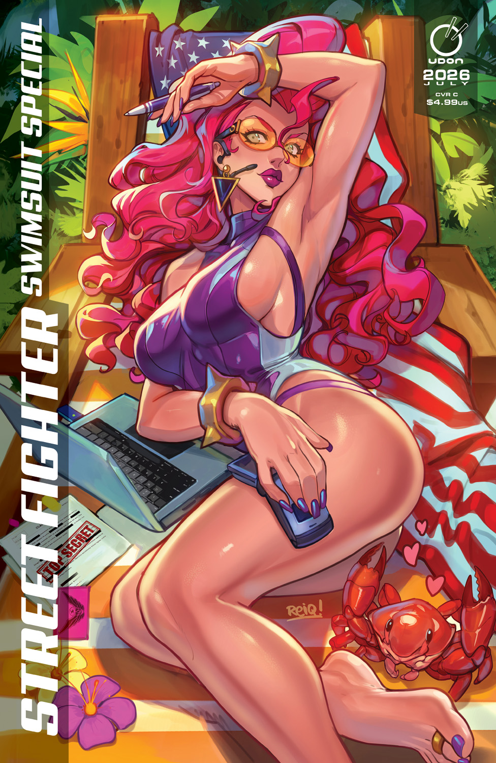  FOC30052026448 | 2026 STREET FIGHTER SWIMSUIT SPECIAL @1 (ONE SHOT) CVR C REIQ CRAB VAR PRE ORDER [FOC 3005] | LUNAR  
