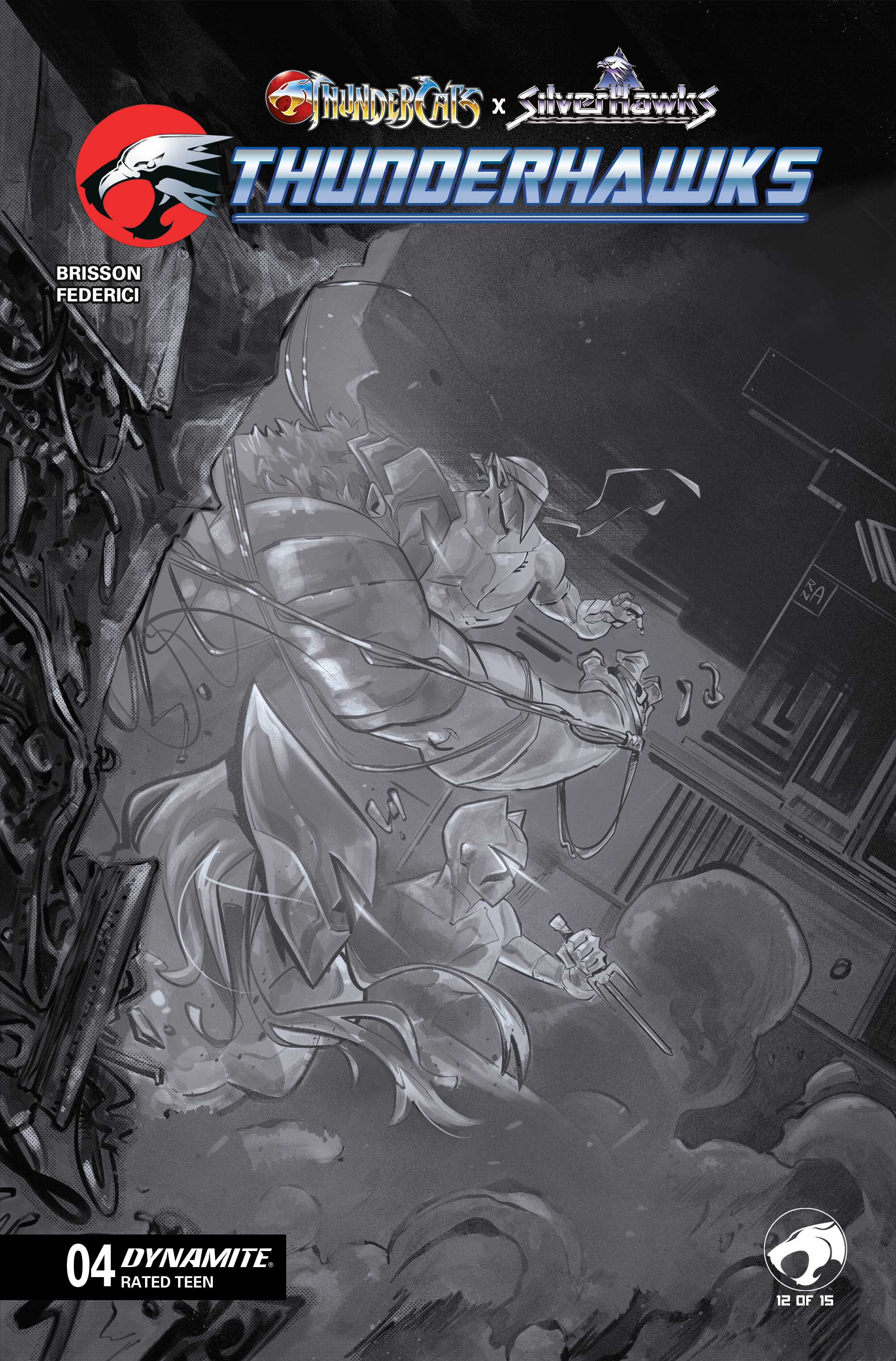 ThunderCats x SilverHawks ThunderHawks #4 (Cover G Alessandro Ranaldi Full Art Variant) (find on eBay)