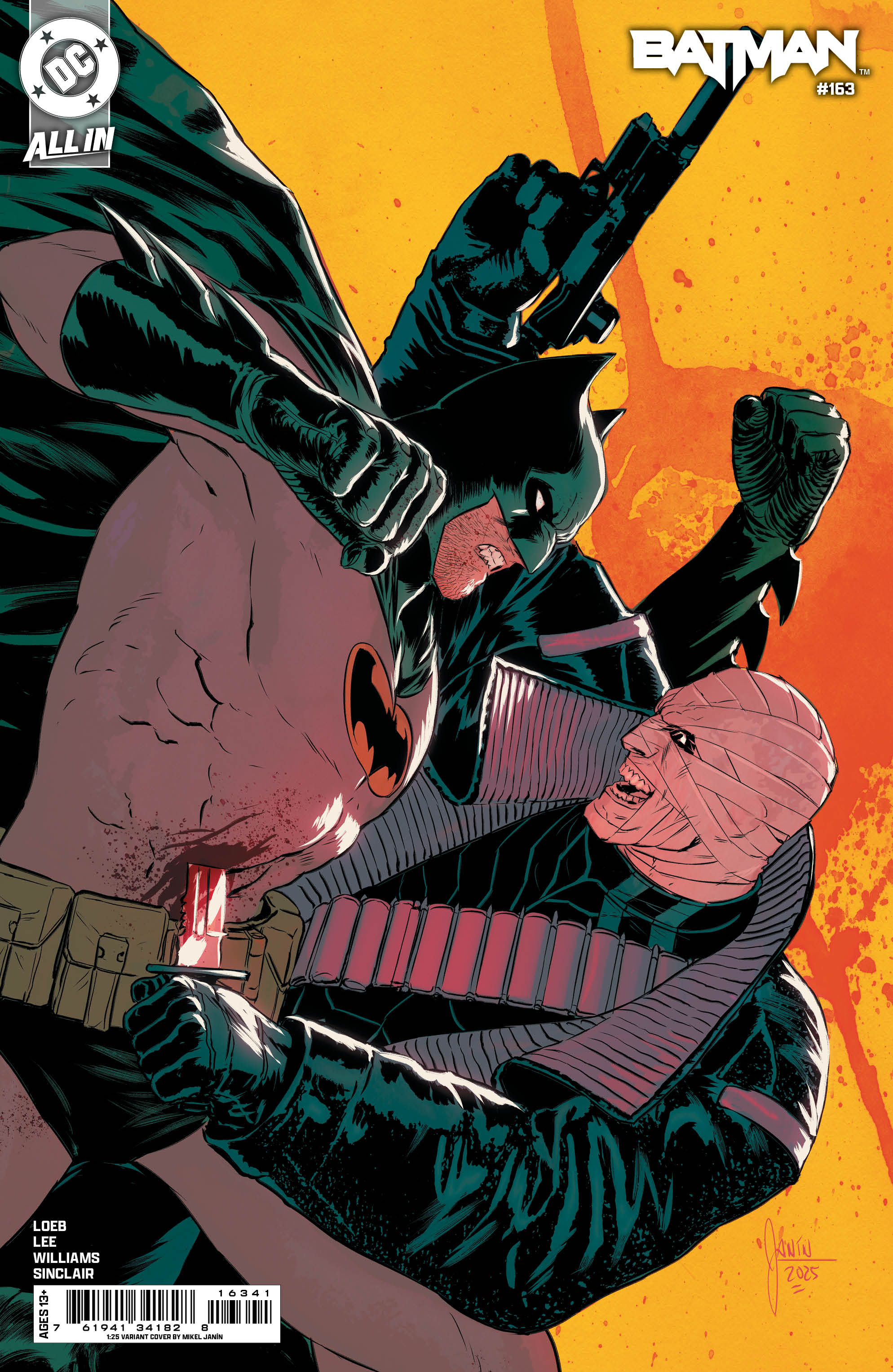  76194134182816341 | BATMAN @163 COVER N INC 125 MIKEL JANIN CARD STOCK VARIANT | DC  
