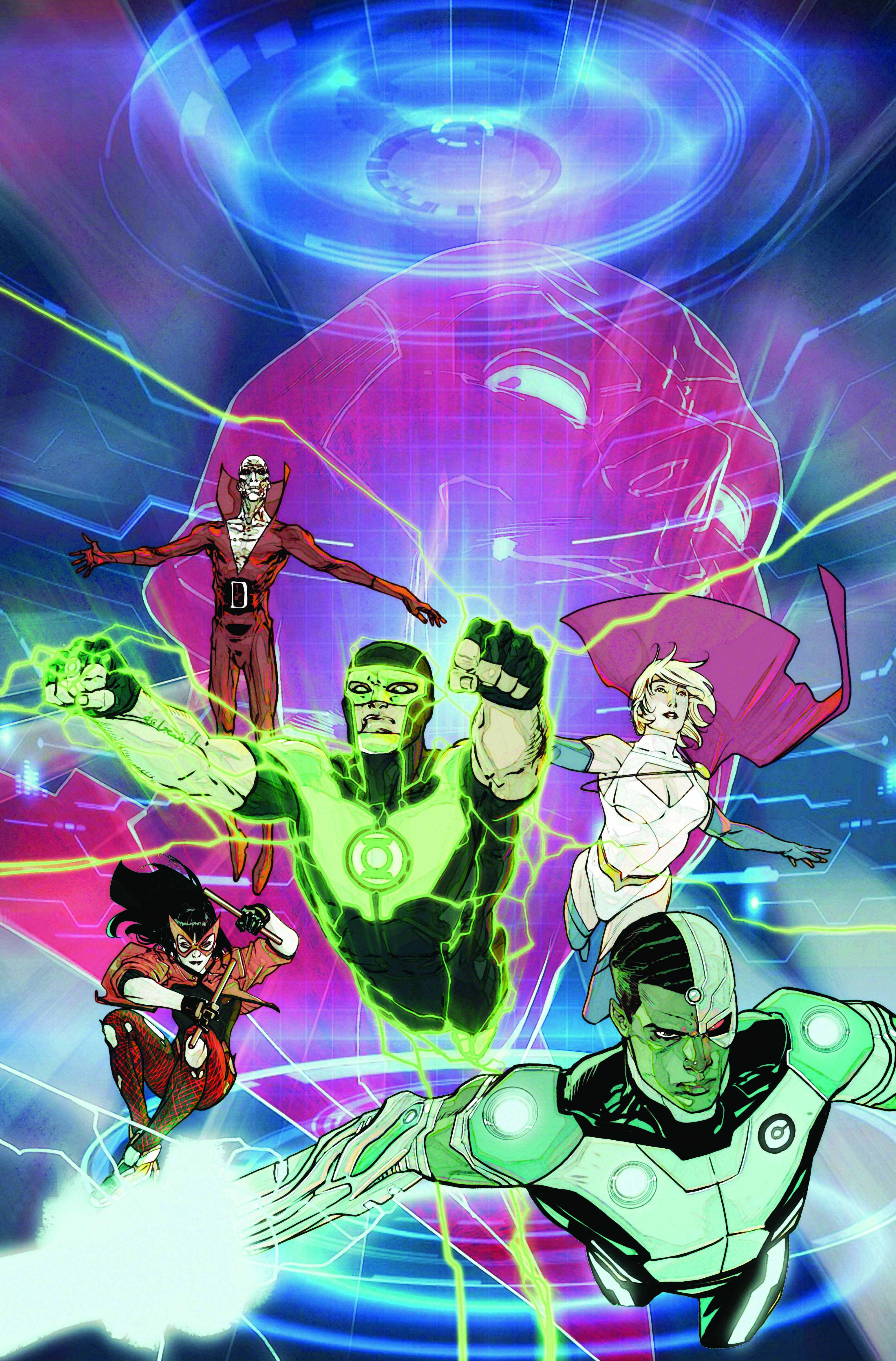  FOC26072025018 | JUSTICE LEAGUE RED @1 (OF 6) CVR B CARMINE DI GIANDOMENICO CARD STOCK VAR PRE ORDER [FOC 2607] | DC  