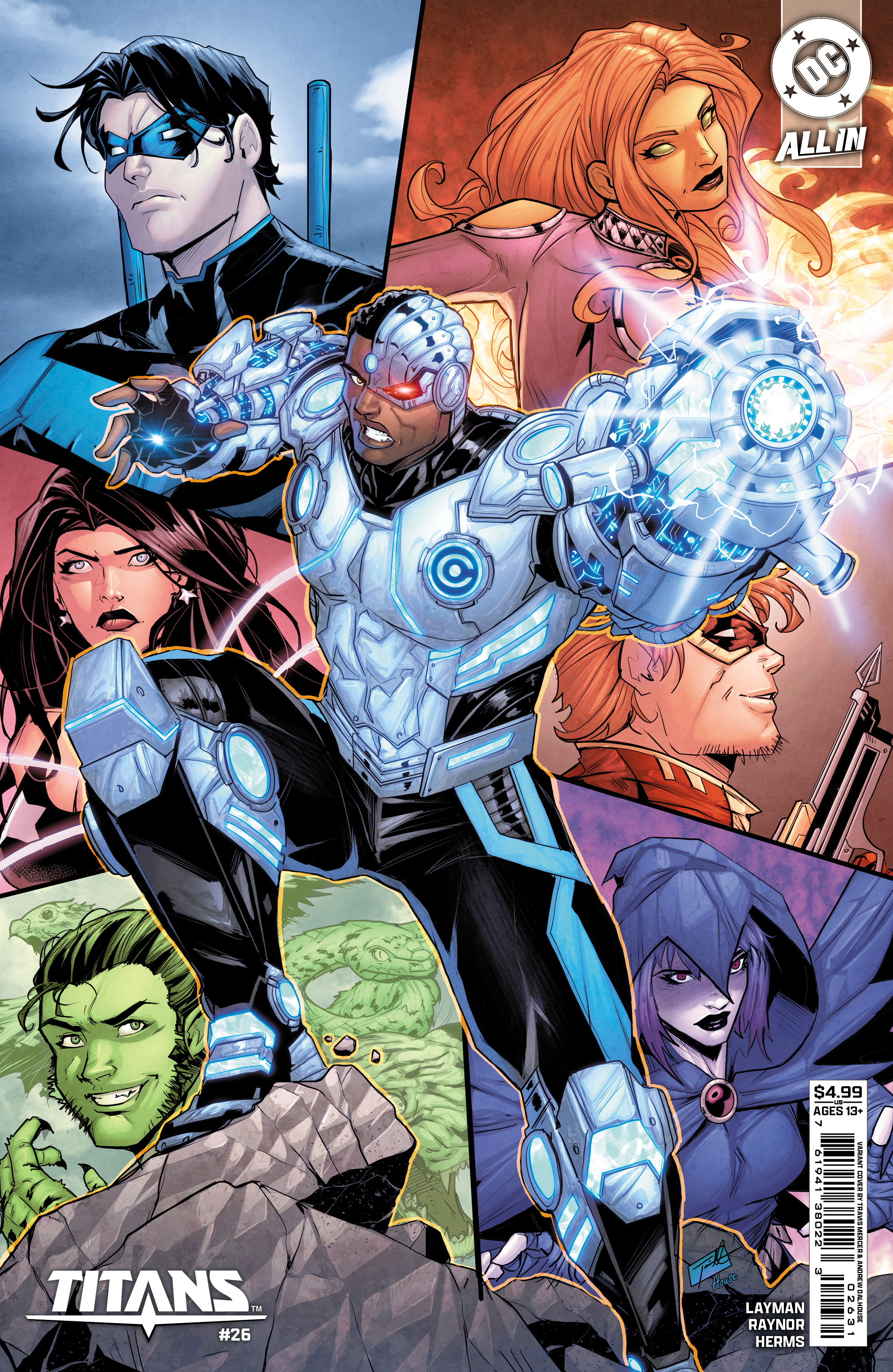  FOC26072025040 | TITANS @26 CVR C TRAVIS MERCER CARD STOCK VAR PRE ORDER [FOC 2607] | DC  