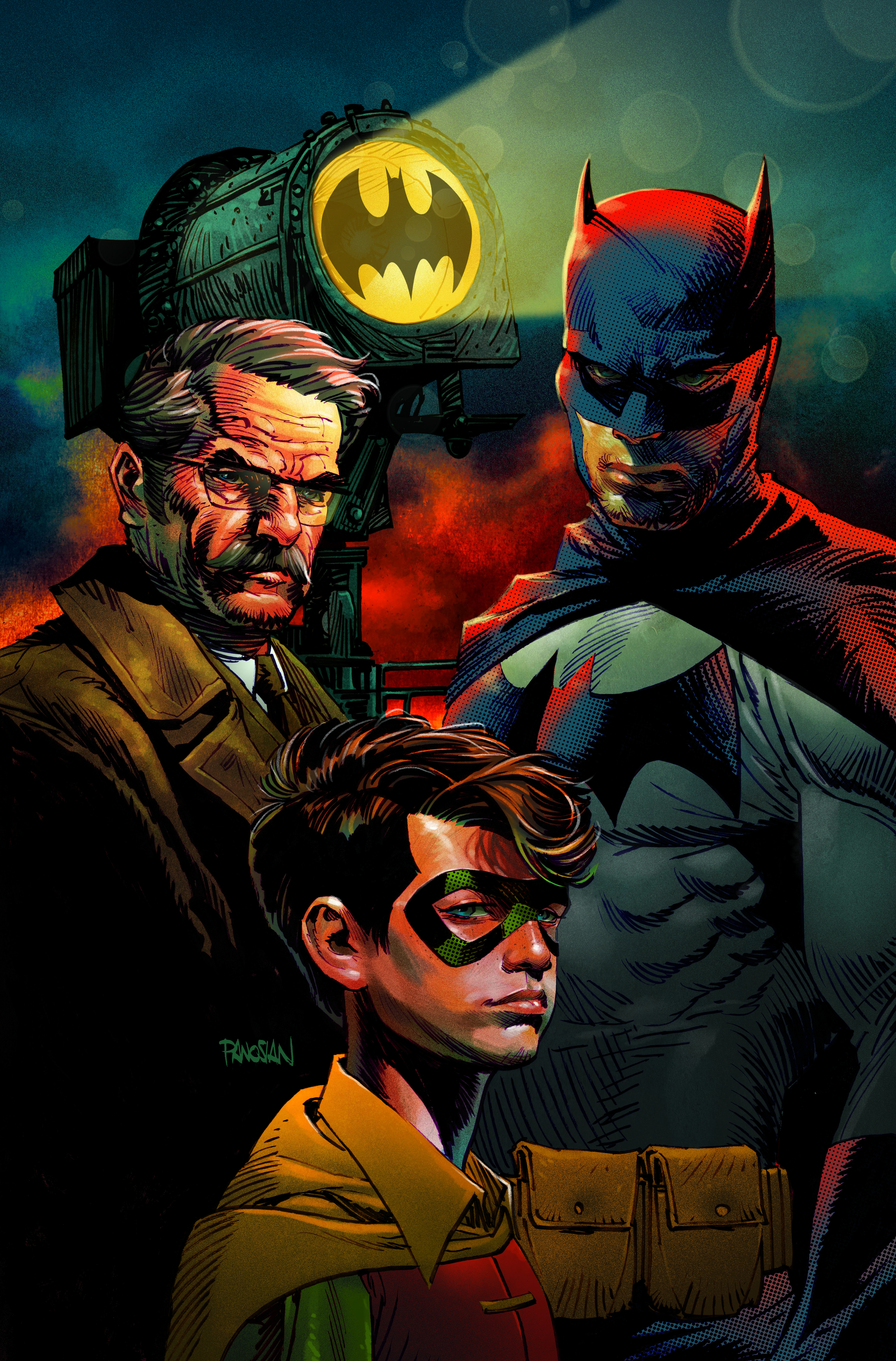  FOC26072025043 | BATMAN & ROBIN YEAR ONE @10 (OF 12) CVR C DAN PANOSIAN CARD STOCK VAR PRE ORDER [FOC 2607] | DC  