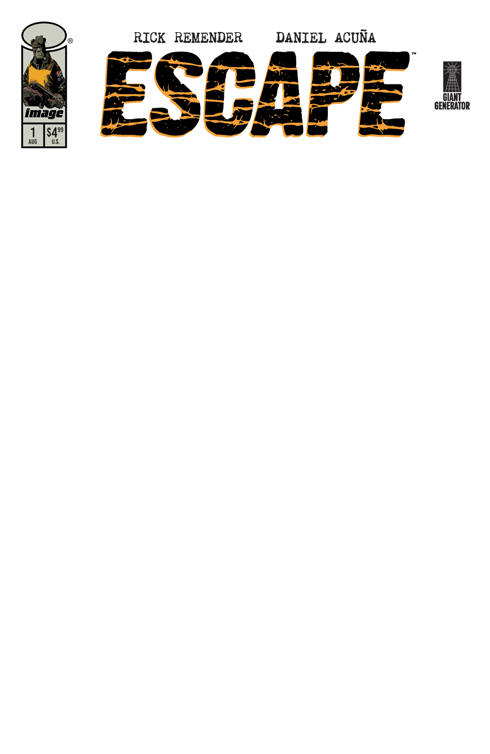  FOC26072025076 | ESCAPE @1 CVR G BLANK SKETCH VAR PRE ORDER [FOC 2607] | IMAGE  