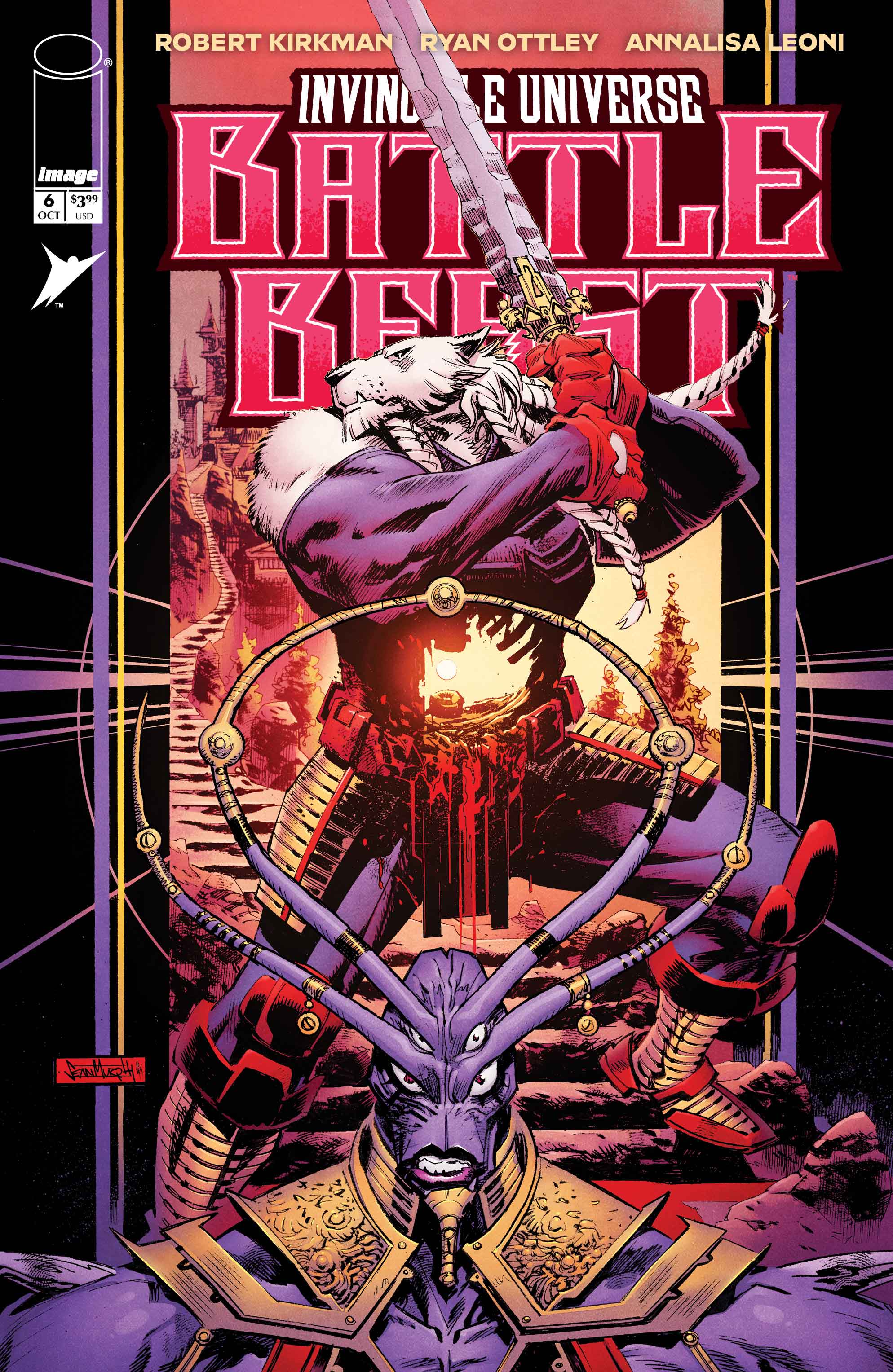  FOC20092025055 | INVINCIBLE UNIVERSE BATTLE BEAST @6 CVR B SEAN MURPHY & SIMON GOUGH VAR  PRE ORDER [FOC 2009] | IMAGE  