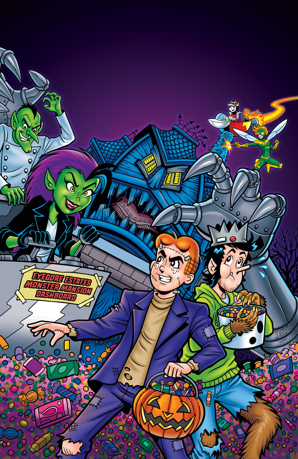  FOC15082026193 | ARCHIES HALLOWEEN SPECTACULAR (ONE SHOT) CVR D STEVEN BUTLER LILY BUTLER FOIL FULL ART VAR PRE ORDER [FOC 1508] | LUNAR  