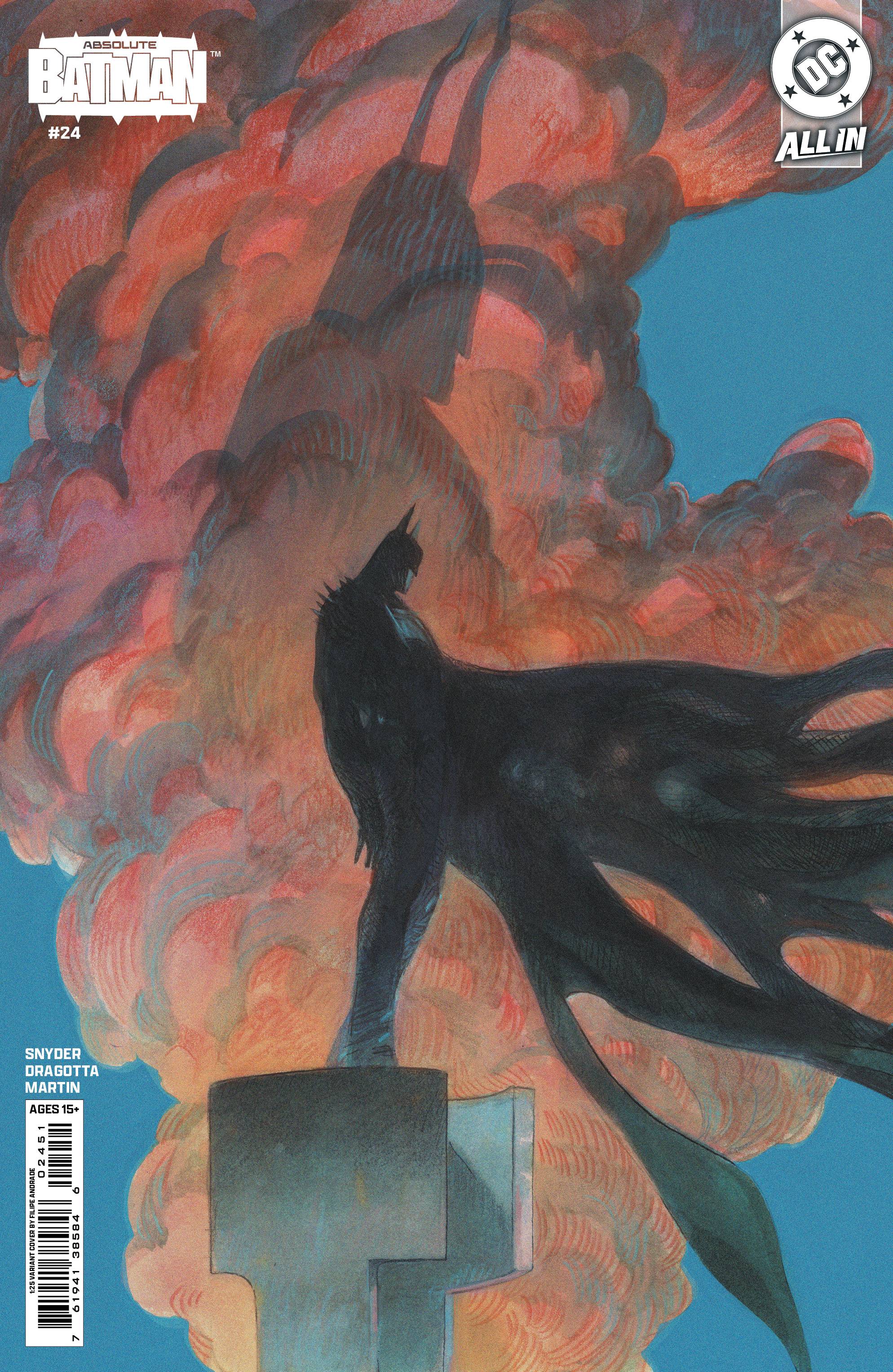  76194138584602451 | ABSOLUTE BATMAN @24 COVER E INC 125 FILIPE ANDRADE CARD STOCK VARIANT | DC  