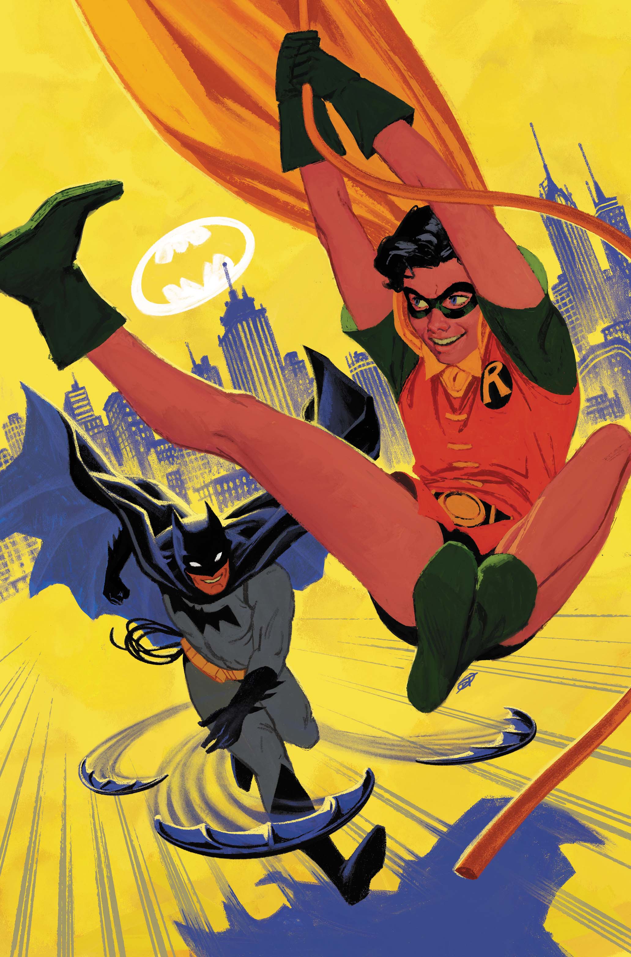  FOC15082026037 | BATMAN & ROBIN YEAR ONE DYNAMIC DUOS @2 (OF 12) CVR B DAVID TALASKI CARD STOCK VAR PRE ORDER [FOC 1508] | DC  