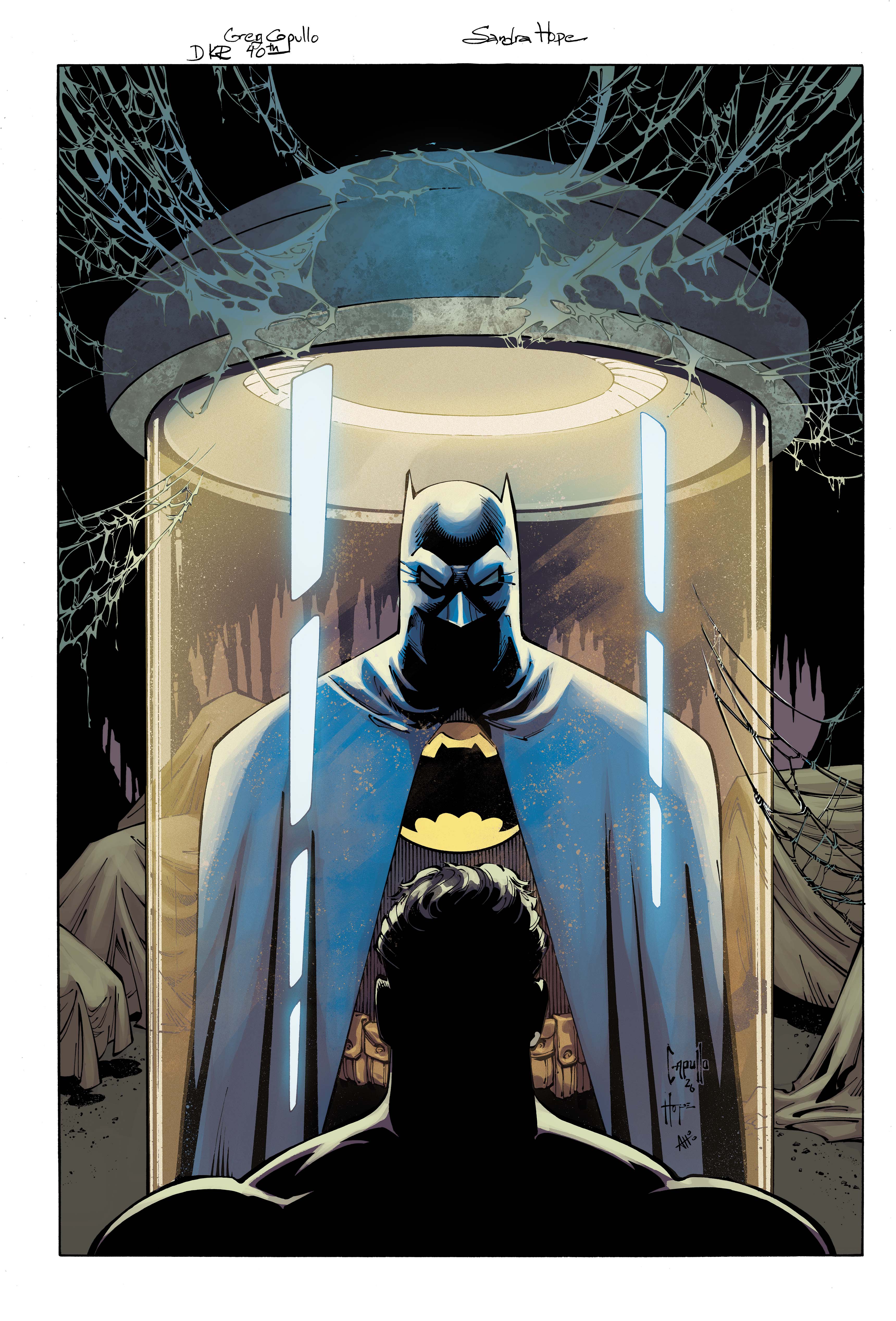  FOC15082026040 | BATMAN & ROBIN YEAR ONE DYNAMIC DUOS @2 (OF 12) CVR E GREG CAPULLO & SANDRA HOPE DARK KNIGHT RETURNS 40TH ANNIVERSARY CARD STOCK VAR PRE ORDER [FOC 1508] | DC  