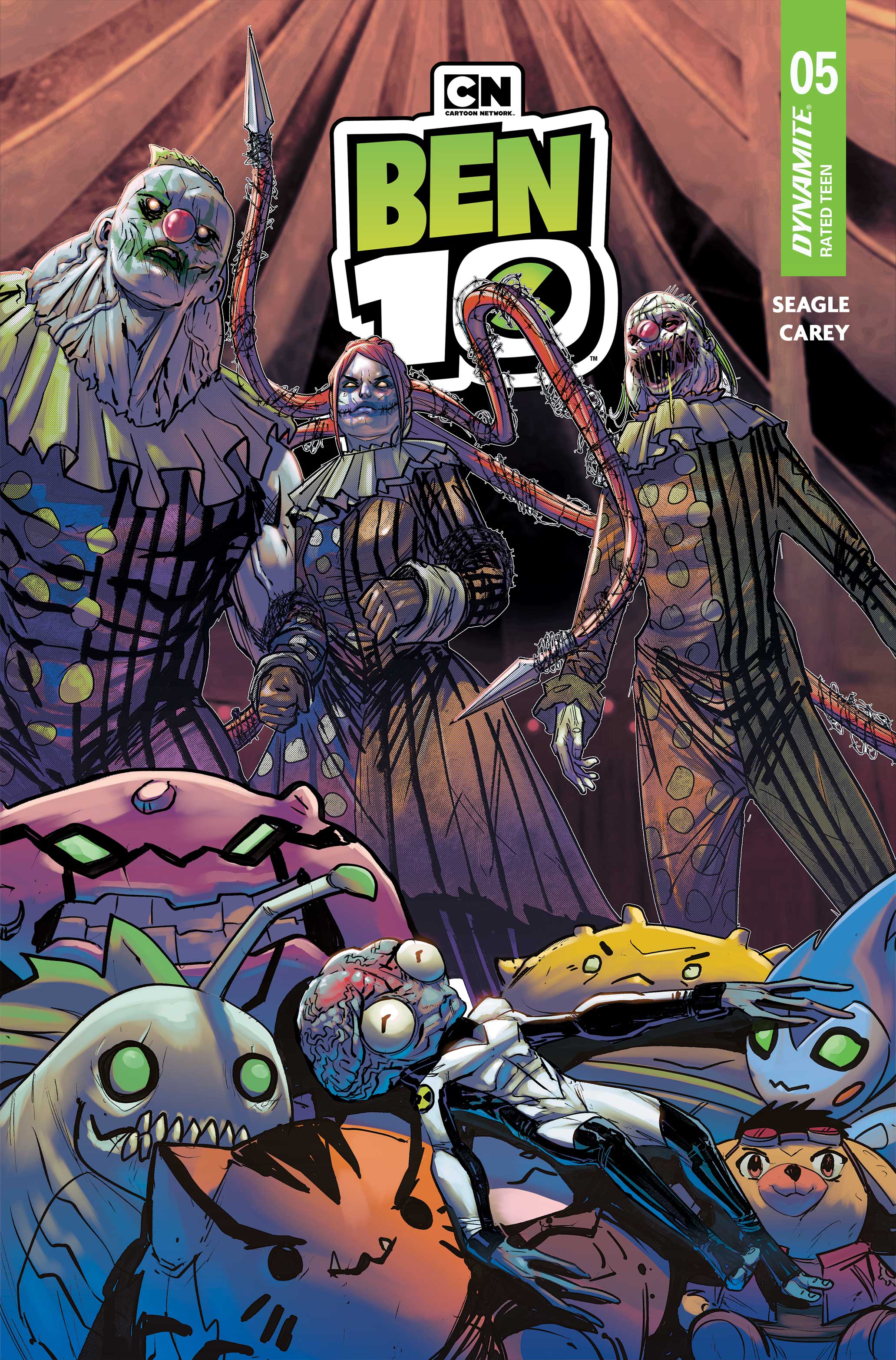  72513036343505011 | BEN 10 @5 COVER A ROBERT CAREY | DYNAMITE  