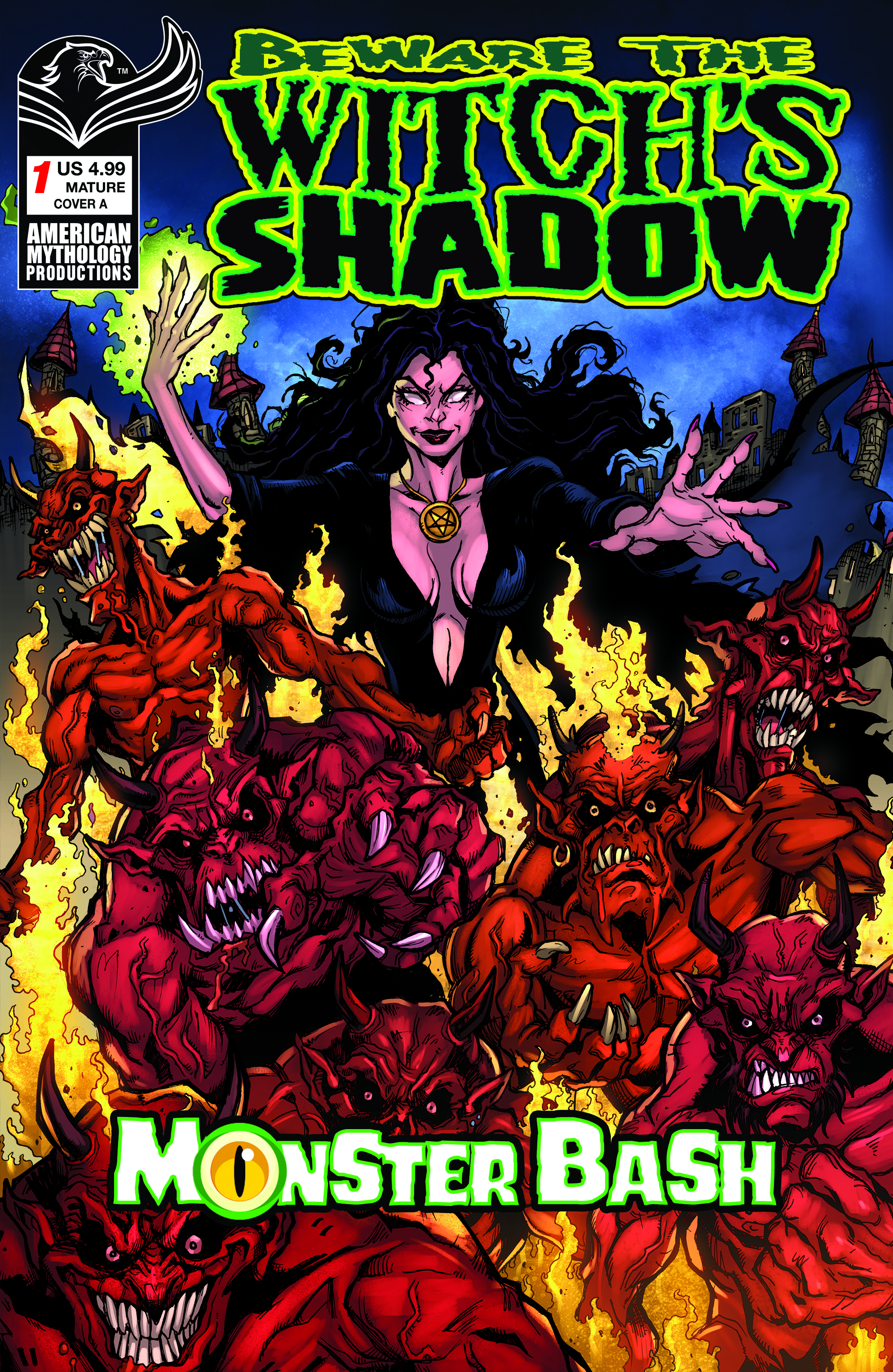  29082026294 | BEWARE THE WITCHS SHADOW MONSTER BASH @1 CVR A PUIS CALZADA PRE ORDER [FOC 2908] | LUNAR  