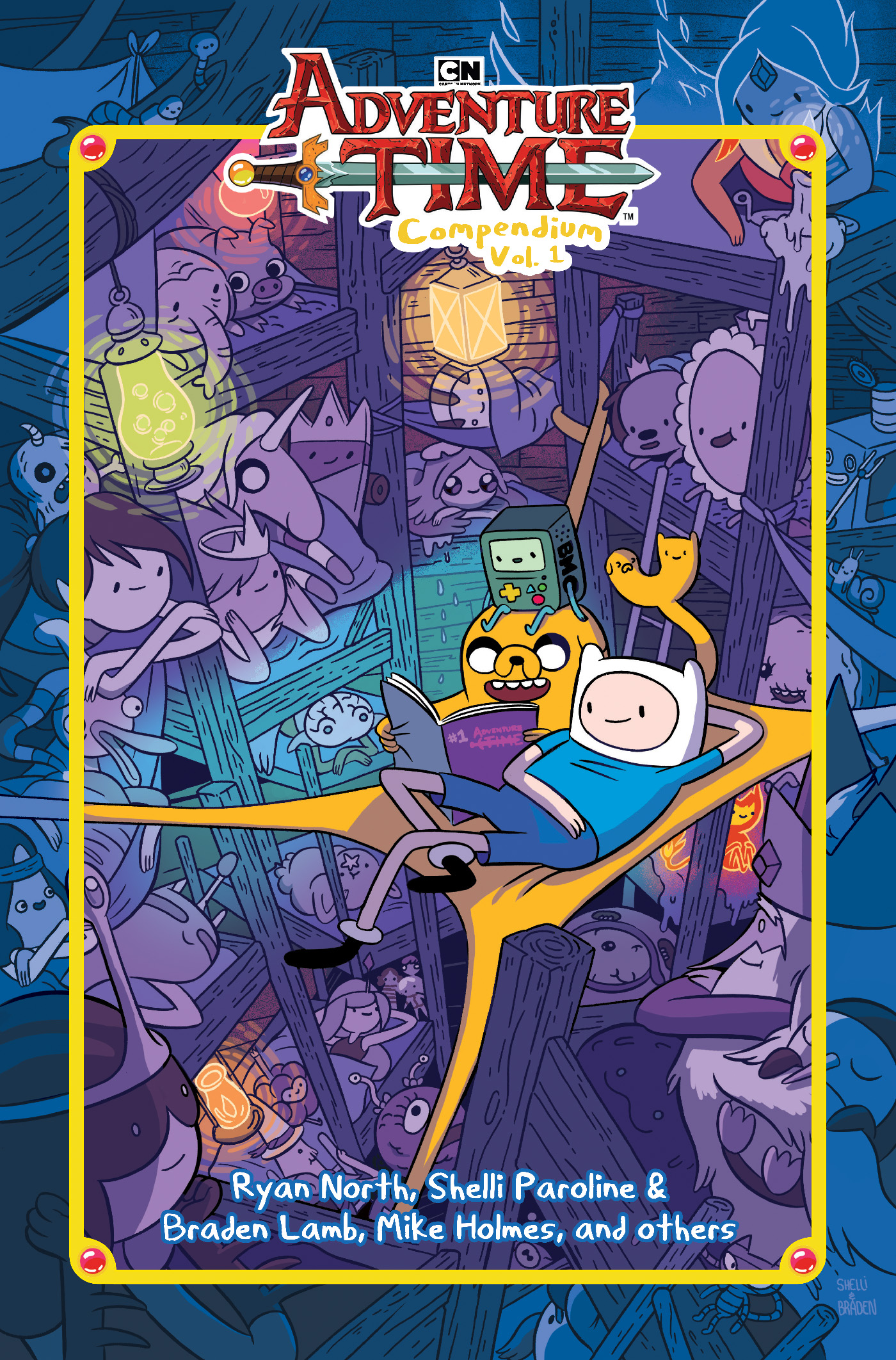  0824ON571 | ADVENTURE TIME COMPENDIUM HC VOL 01 DIRECT MARKET EXCLUSIVE | ONI  