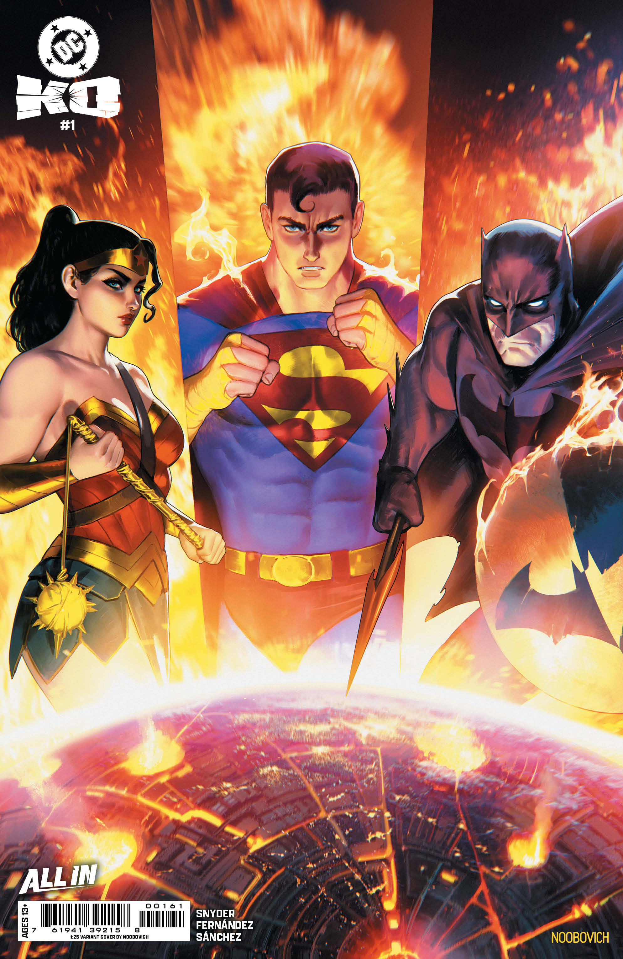  76194139215800161 | DC KO @1 (OF 5) COVER M INC 125 NOOBOVICH CARD STOCK VARIANT | DC  