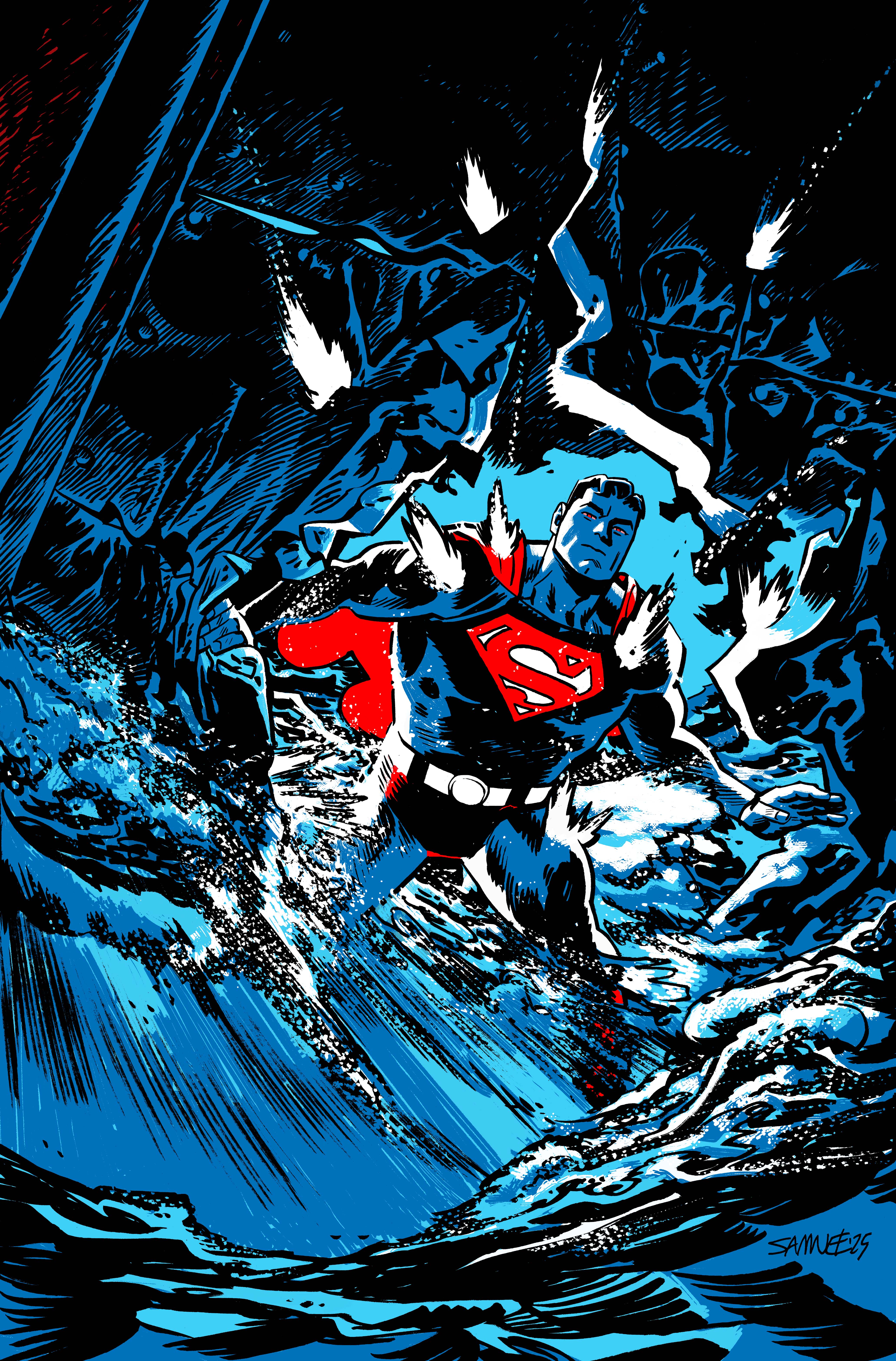  AUG251455 | SUPERMAN RED & BLUE 2025 SPECIAL @1 (ONE SHOT) CVR A CHRIS SAMNEE PRE ORDER/ÖN SİPARİŞ [AUG25] | DC  