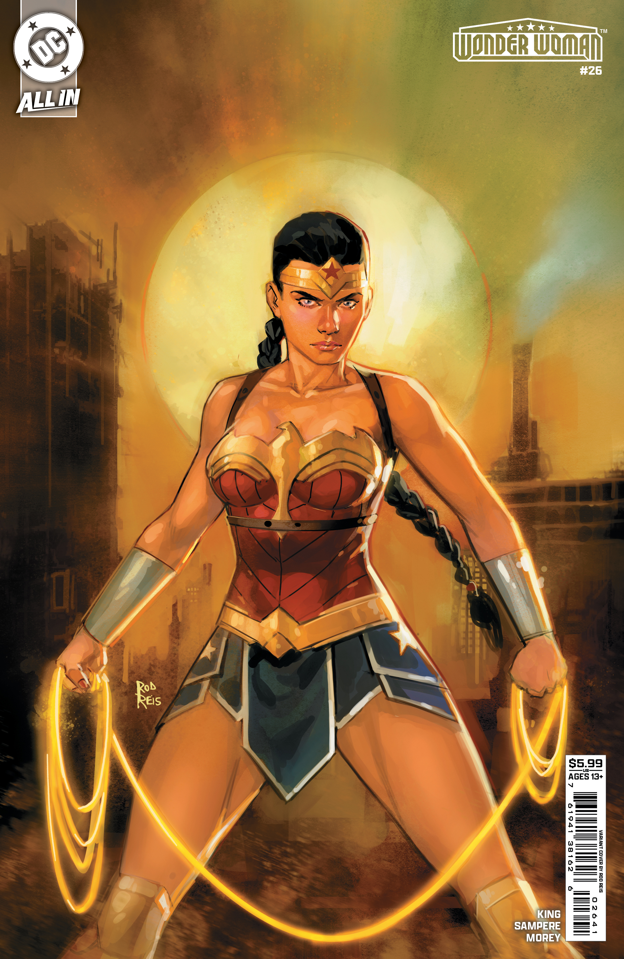  FOC20092025039 | WONDER WOMAN @26 CVR D ROD REIS CARD STOCK VAR  PRE ORDER [FOC 2009] | DC  