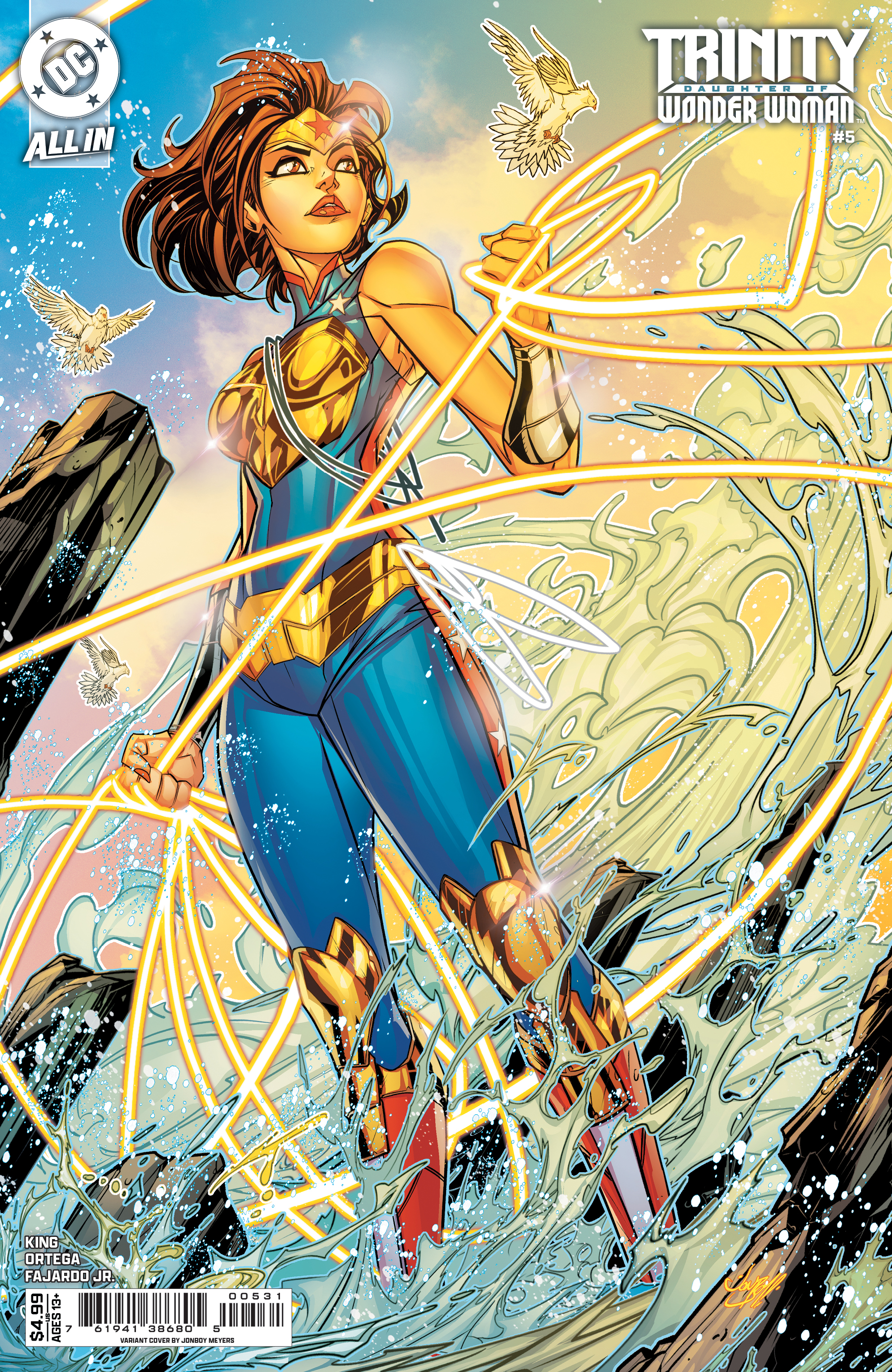  FOC20092025041 | TRINITY DAUGHTER OF WONDER WOMAN @5 (OF 6) CVR B JONBOY MEYERS CARD STOCK VAR  PRE ORDER [FOC 2009] | DC  