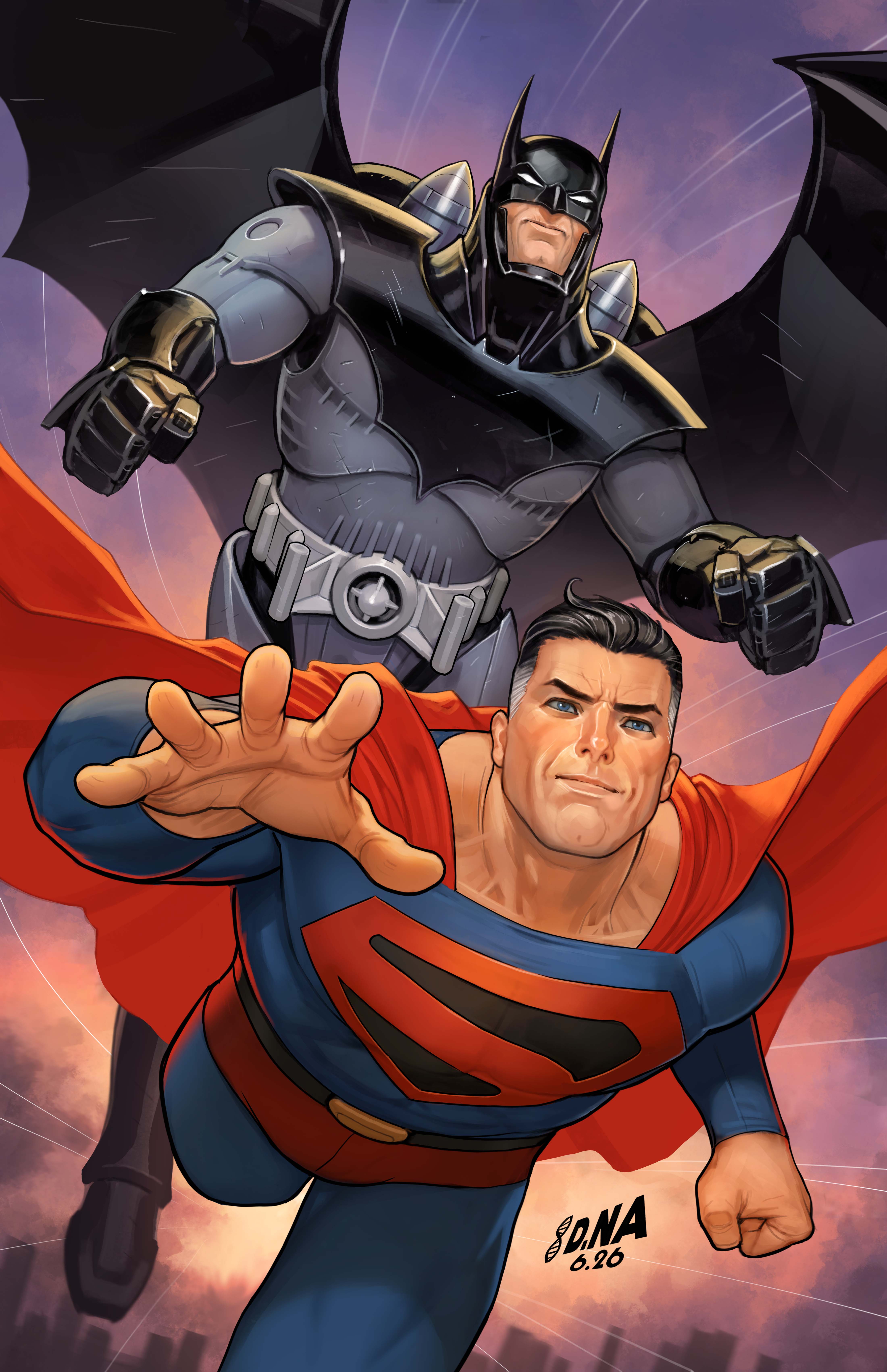  FOC26092026052 | BATMAN SUPERMAN WORLDS FINEST @56 CVR D DAVID NAKAYAMA KINGDOM COME 30TH ANNIVERSARY CARD STOCK VAR PRE ORDER [FOC 2609] | DC  