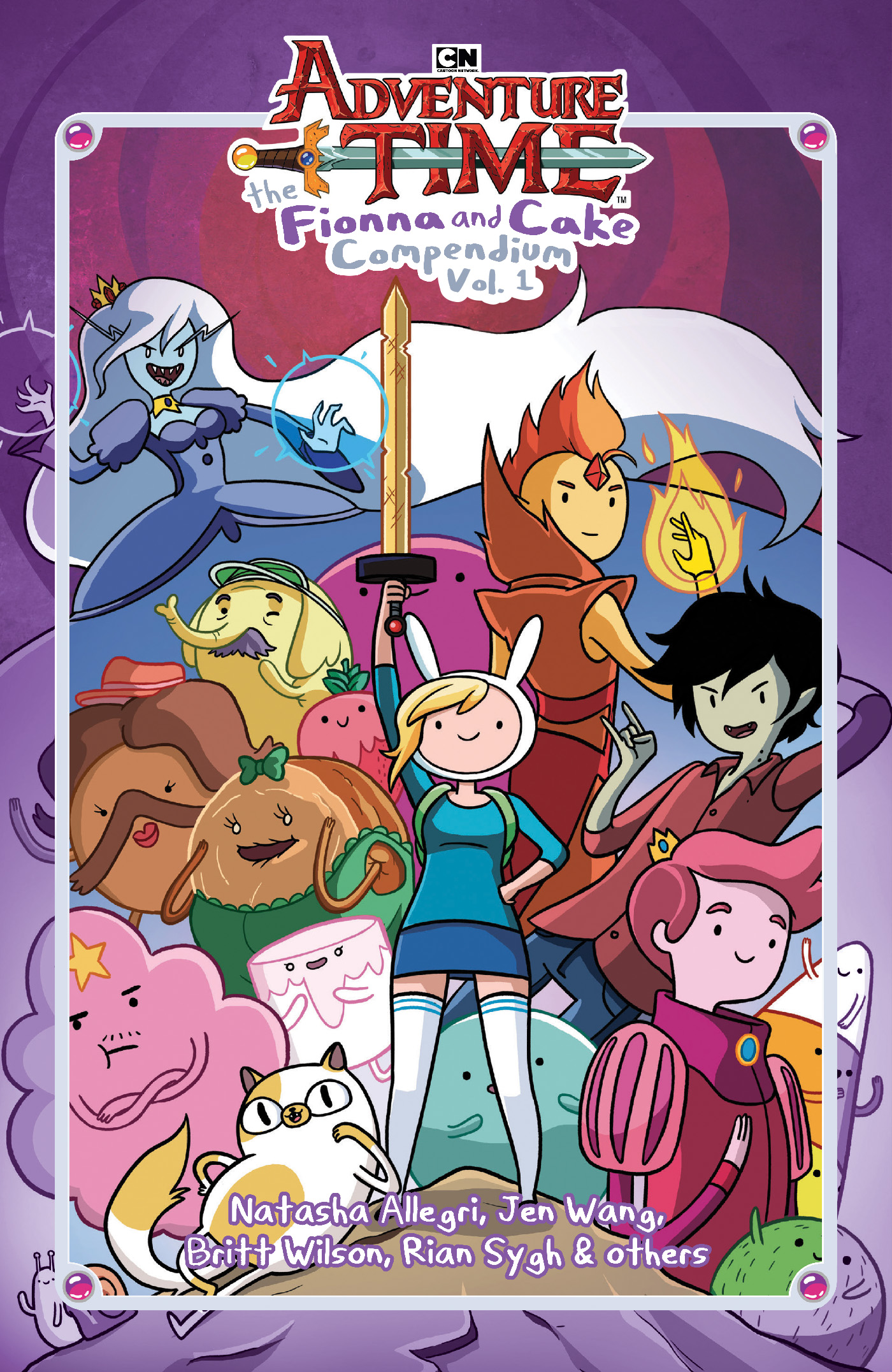  0924ON538 | ADVENTURE TIME HC VOL 01 THE FIONNA AND CAKE COMPENDIUM DIRECT MARKET EXCLUSIVE | ONI  