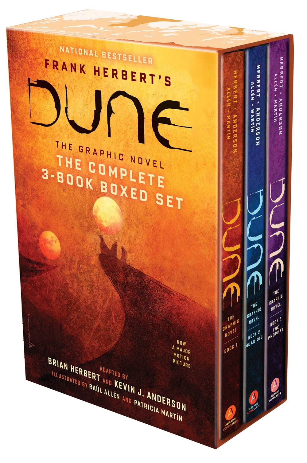  FOC25102025009 | DUNE THE GRAPHIC NOVEL THE COMPLETE 3 BOOK BOXED SET HC DUNE MUADDIB AND THE PROPHET PRE ORDER [FOC 2510] | LUNAR  