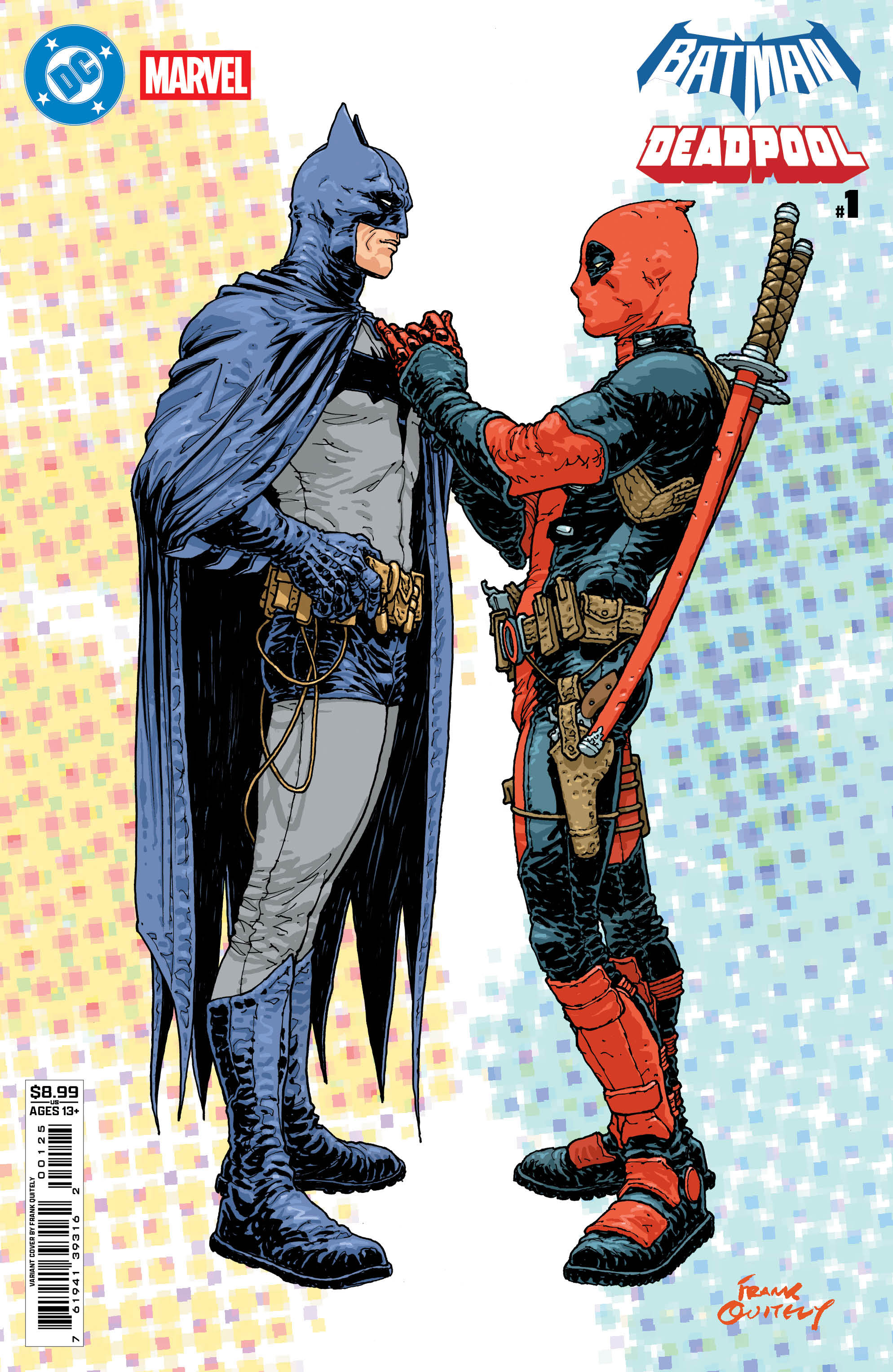  FOC25102025026 | DC MARVEL BATMAN DEADPOOL @1 (ONE SHOT) CVR N FRANK QUITELY BATMAN DEADPOOL CARD STOCK VAR PRE ORDER [FOC 2510] | DC  