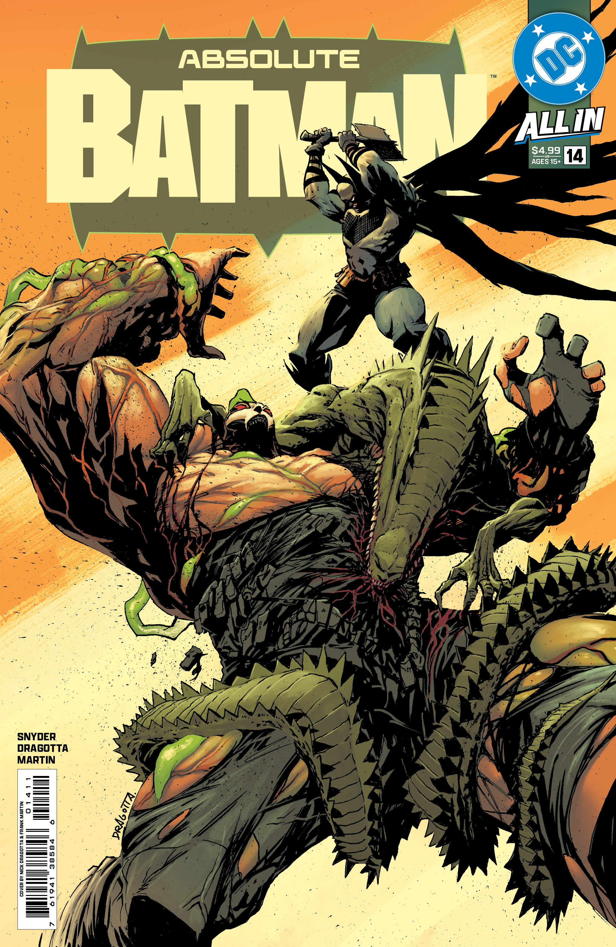  FOC25102025036 | ABSOLUTE BATMAN @14 CVR A NICK DRAGOTTA PRE ORDER [FOC 2510] | DC  