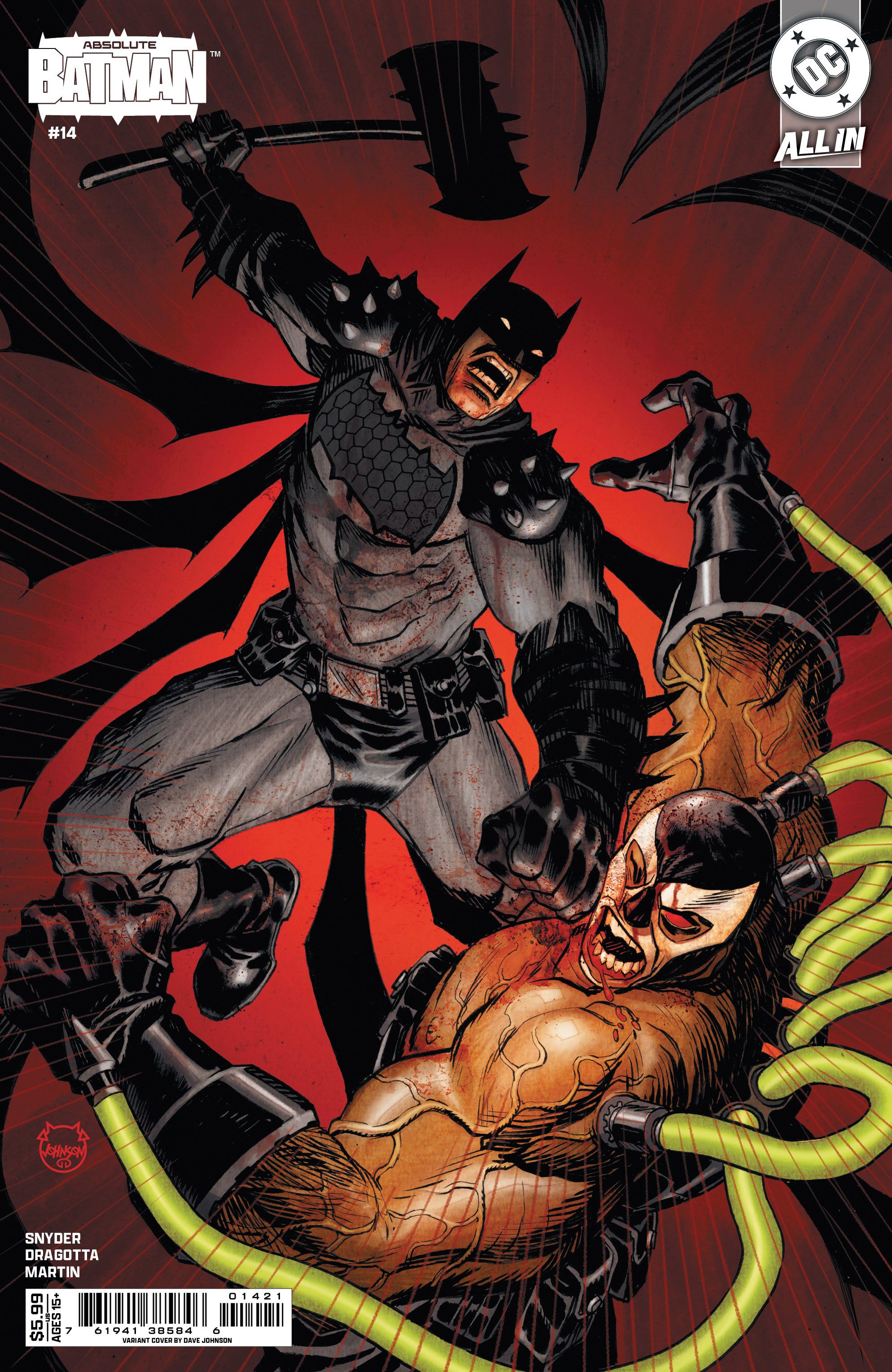  FOC25102025037 | ABSOLUTE BATMAN @14 CVR B DAVE JOHNSON CARD STOCK VAR PRE ORDER [FOC 2510] | DC  
