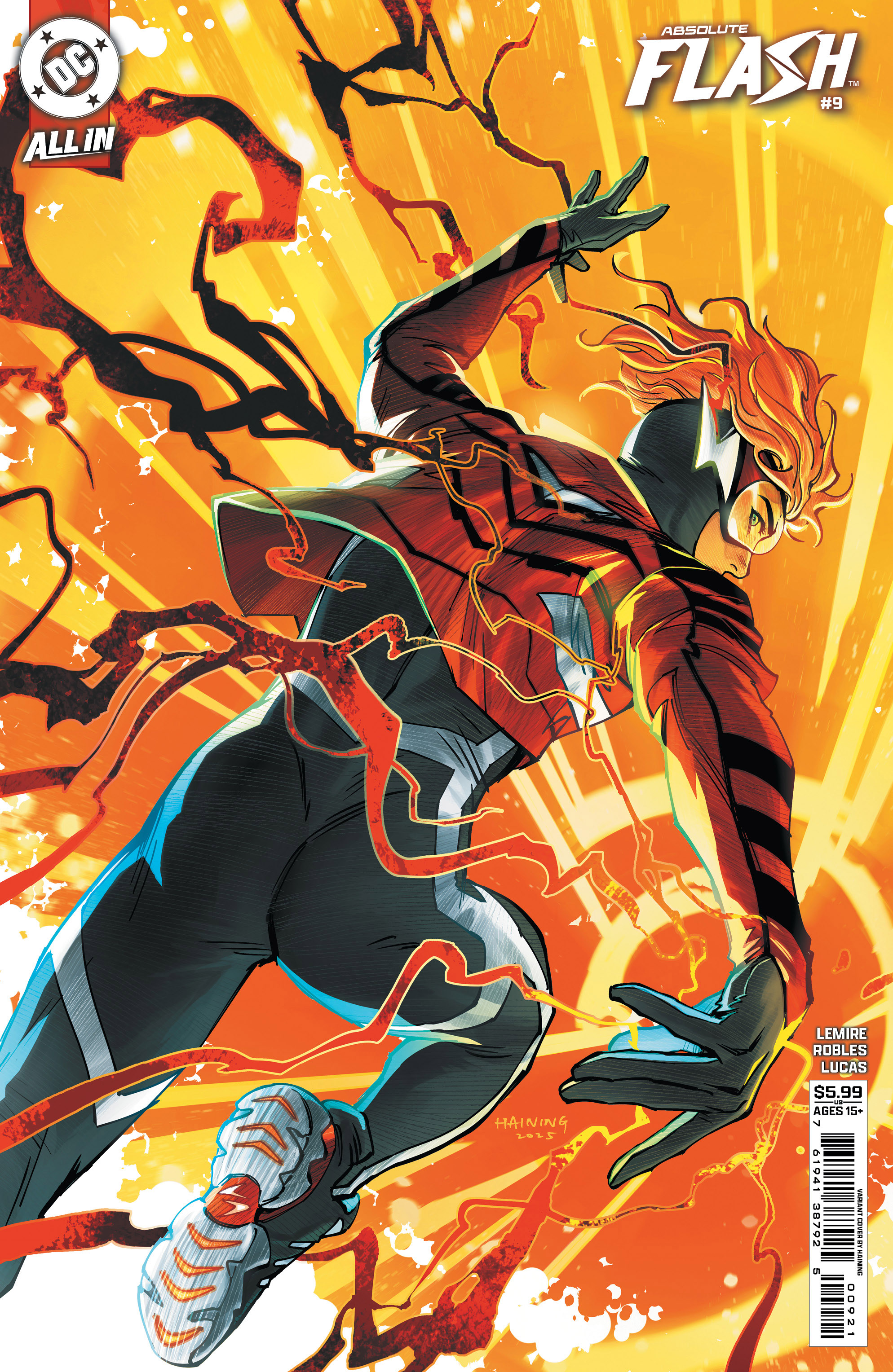  FOC25102025042 | ABSOLUTE FLASH @9 CVR D HAINING CARD STOCK VAR PRE ORDER [FOC 2510] | DC  
