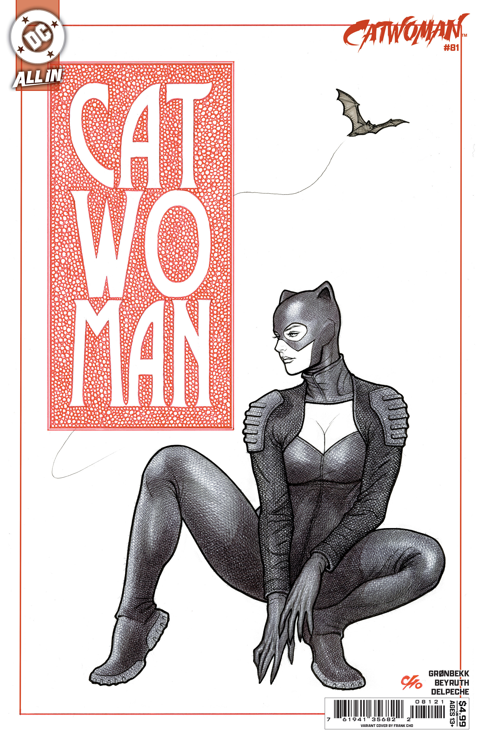  FOC25102025048 | CATWOMAN @81 CVR B FRANK CHO CARD STOCK VAR PRE ORDER [FOC 2510] | DC  
