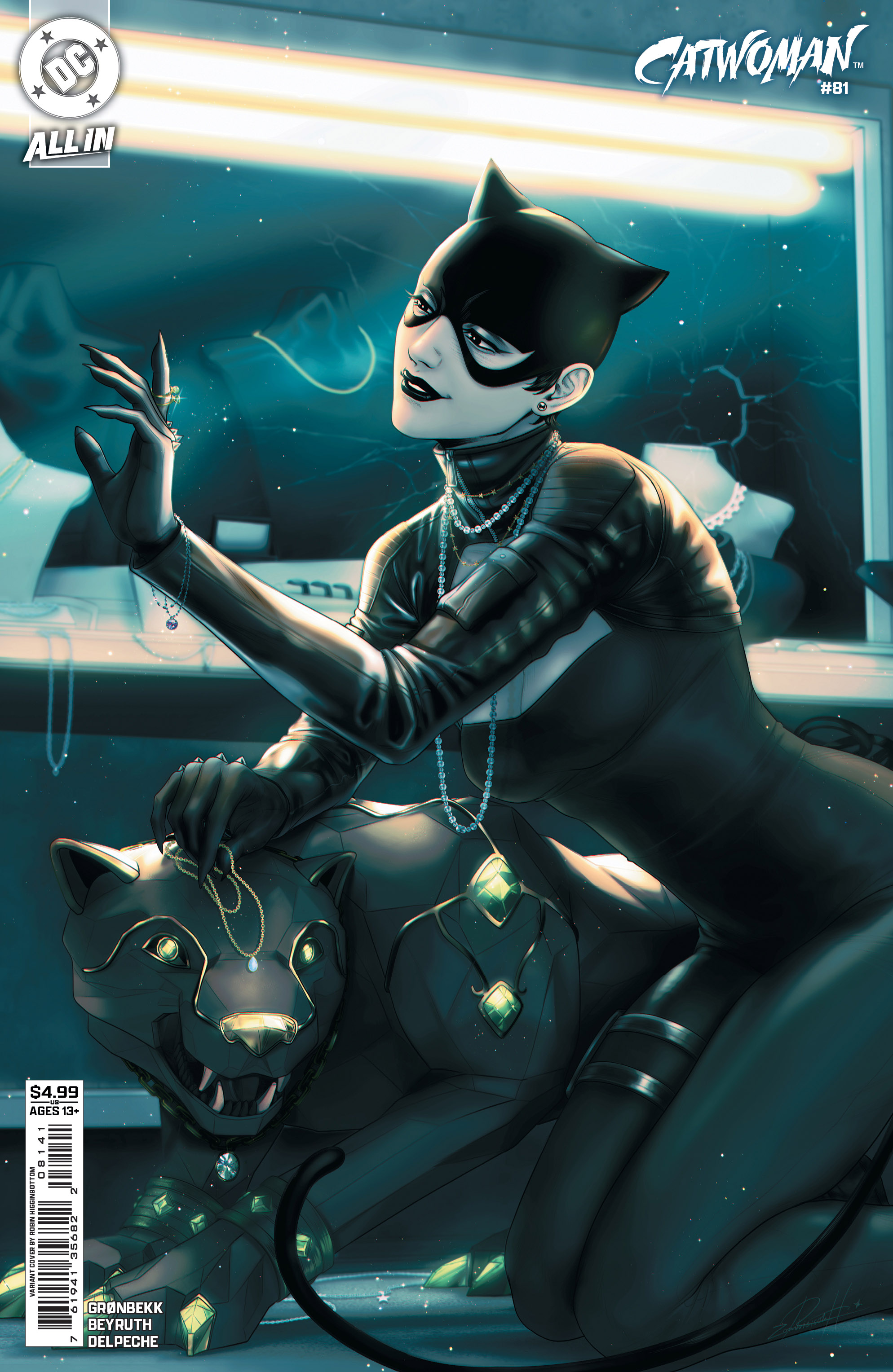  FOC25102025050 | CATWOMAN @81 CVR D ROBIN HIGGINBOTTOM CARD STOCK VAR PRE ORDER [FOC 2510] | DC  