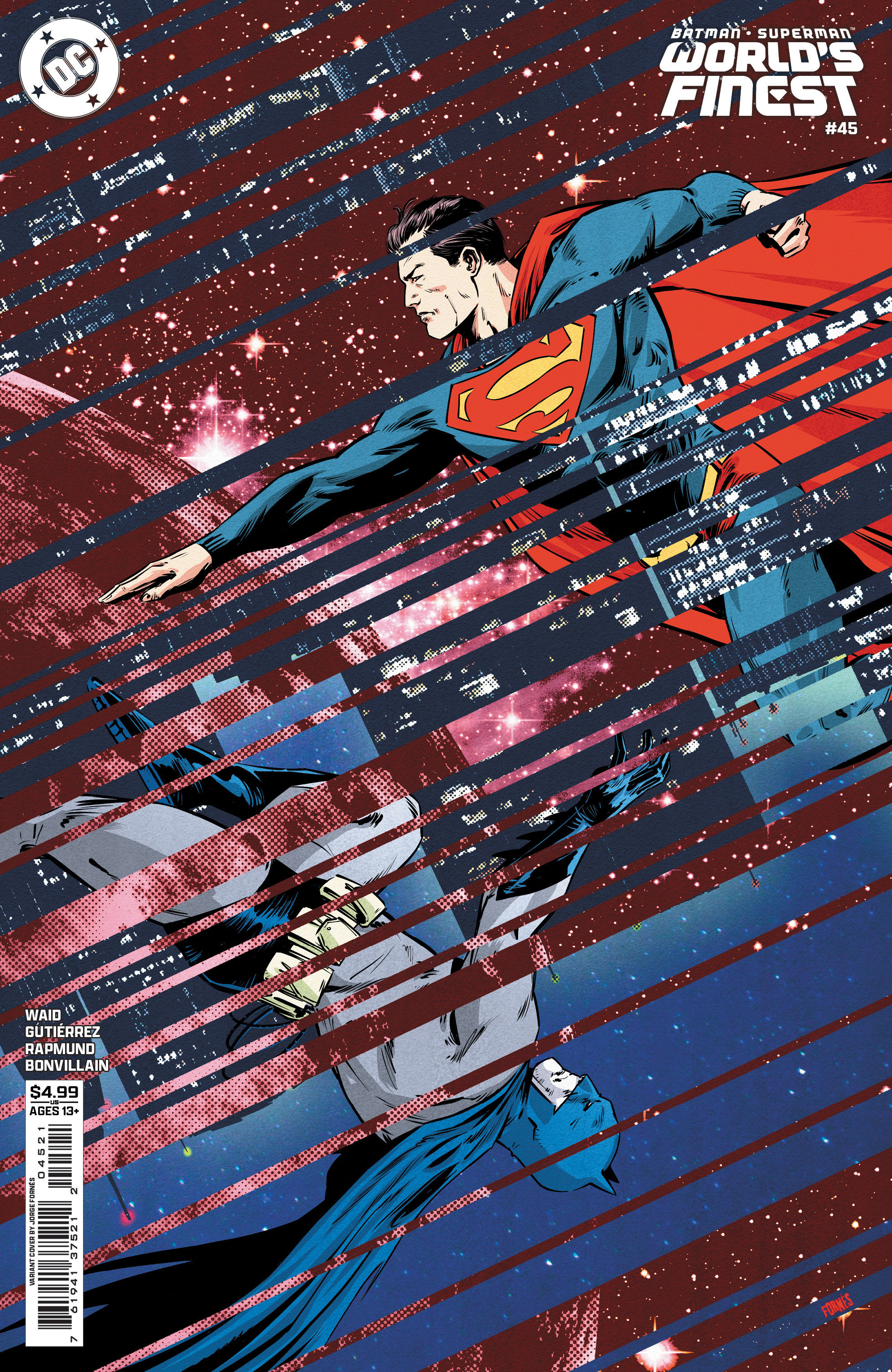  FOC25102025052 | BATMAN SUPERMAN WORLDS FINEST @45 CVR B JORGE FORNES CARD STOCK VAR PRE ORDER [FOC 2510] | DC  