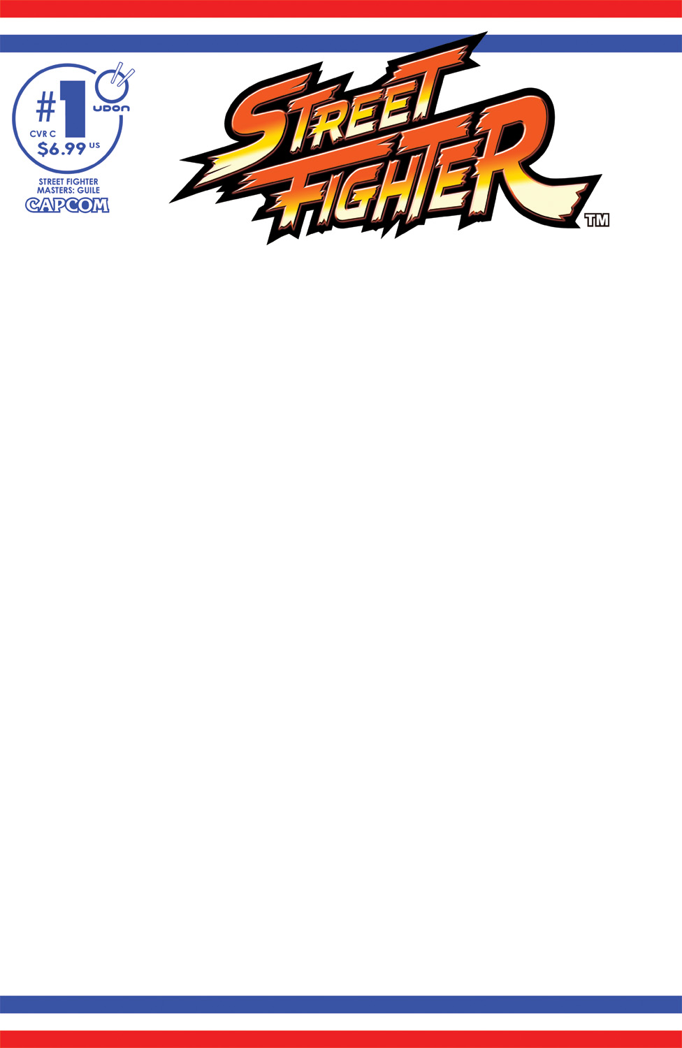  0925UE1051 | STREET FIGHTER MASTERS GUILE @1 (ONE SHOT) COVER C BLANK SKETCH VARIANT | UDON  