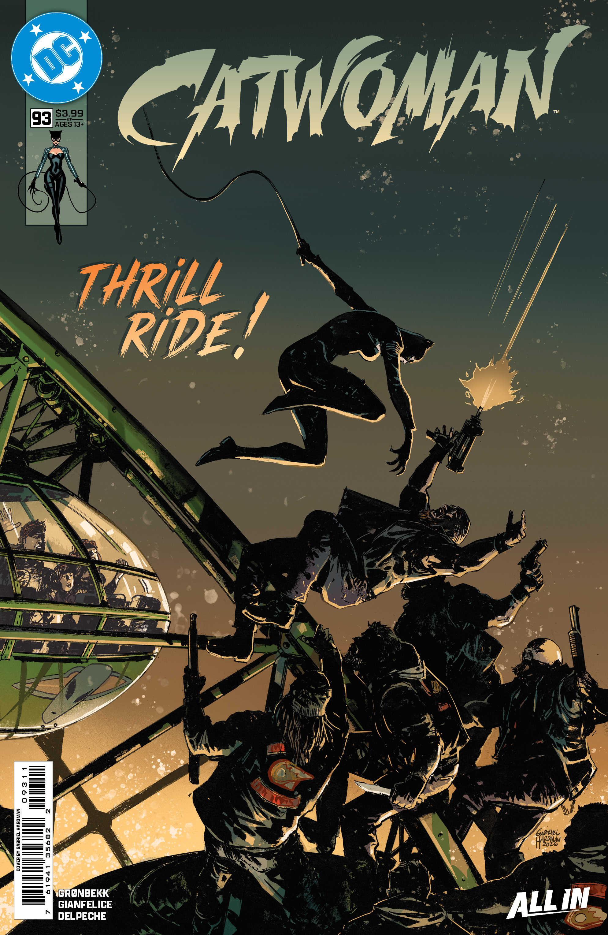  FOC24102026134 | CATWOMAN @93 CVR A GABRIEL HARDMAN PRE ORDER [FOC 2410] | DC  