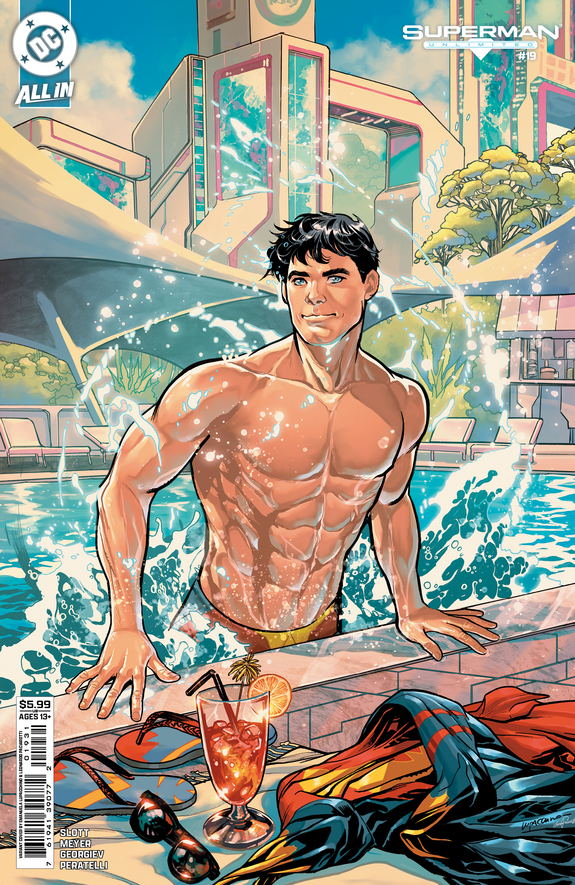  FOC24102026148 | SUPERMAN UNLIMITED @19 CVR C EMANUELA LUPACCHINO CARD STOCK VAR PRE ORDER [FOC 2410] | DC  