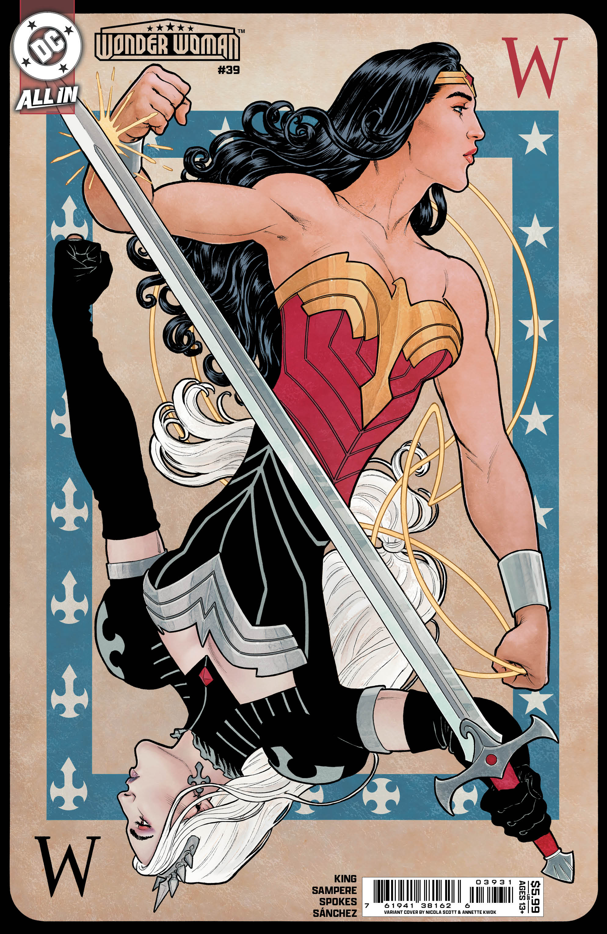  FOC24102026151 | WONDER WOMAN @39 CVR C NICOLA SCOTT CARD STOCK VAR PRE ORDER [FOC 2410] | DC  