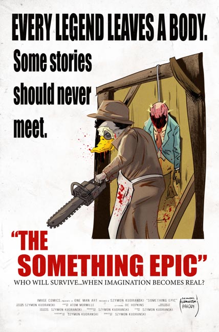  FOC24102026275 | SOMETHING EPIC @17 CVR B SZYMON KUDRANSKI TEXAS CHAINSAW MASSACRE HOMAGE VAR PRE ORDER [FOC 2410] | IMAGE  