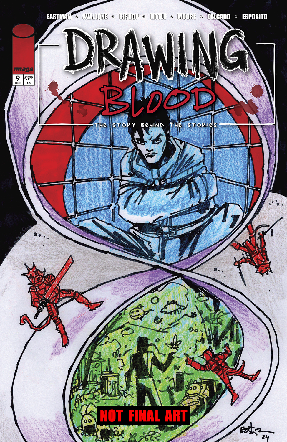  FOC13092025113 | DRAWING BLOOD @9 (OF 12) CVR A KEVIN EASTMAN  PRE ORDER [FOC 1309] | IMAGE  