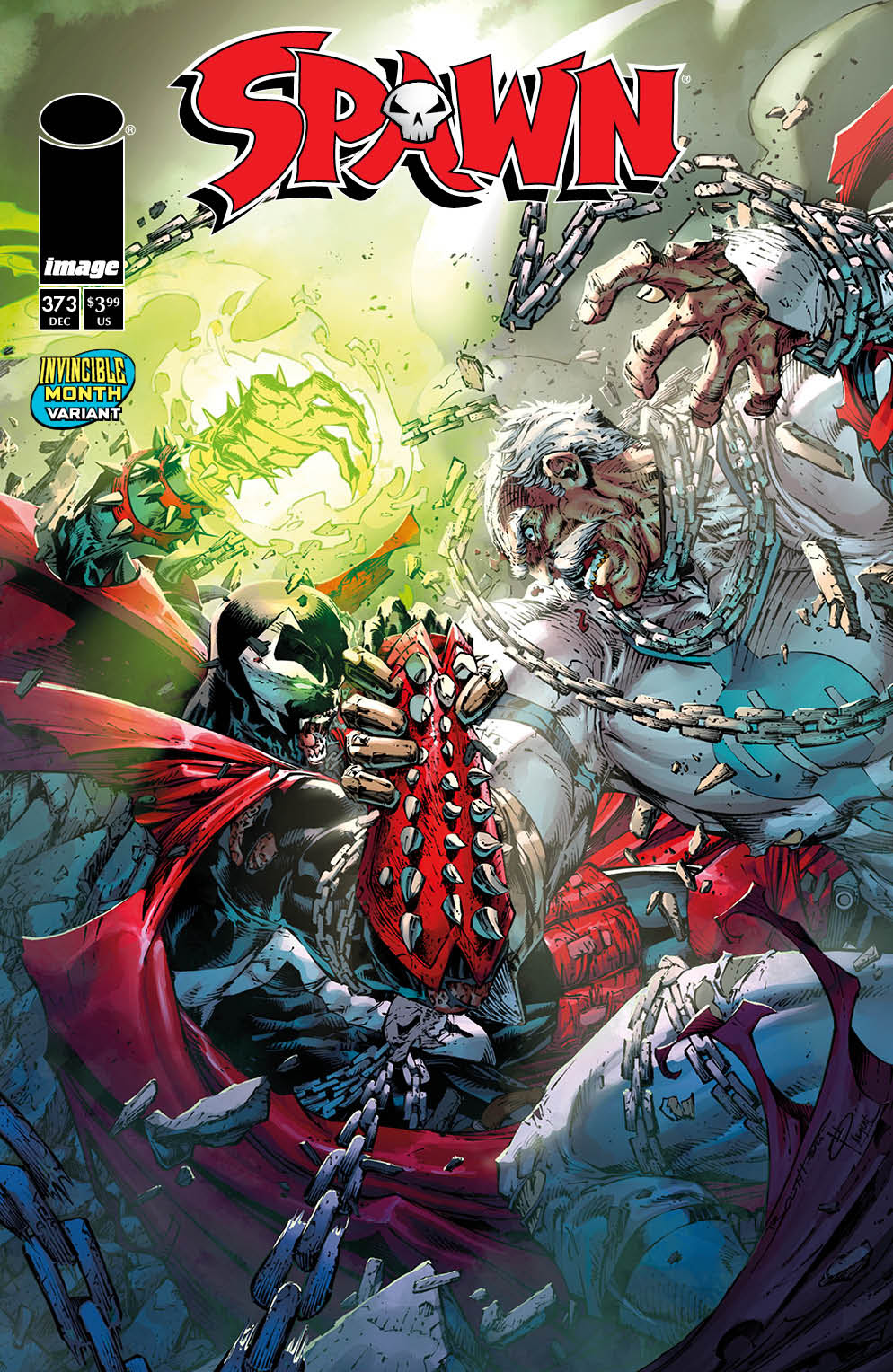  70985300214737331 | SPAWN @373 COVER C BRETT BOOTH INVINCIBLE TEAM UP VARIANT | IMAGE  