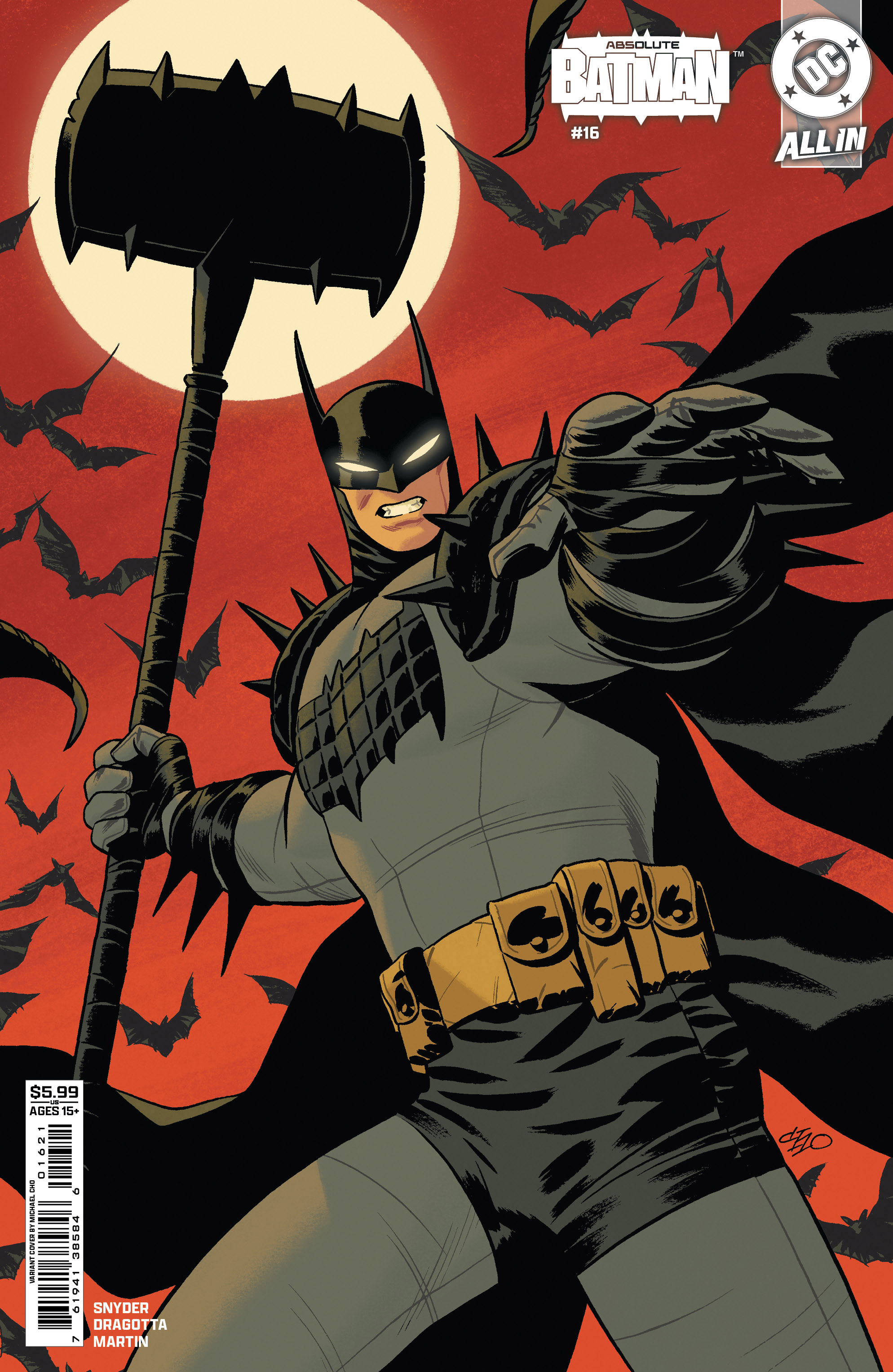  FOC13122025107 | ABSOLUTE BATMAN @16 CVR B MICHAEL CHO CARD STOCK VAR PRE ORDER [FOC 1312] | DC  