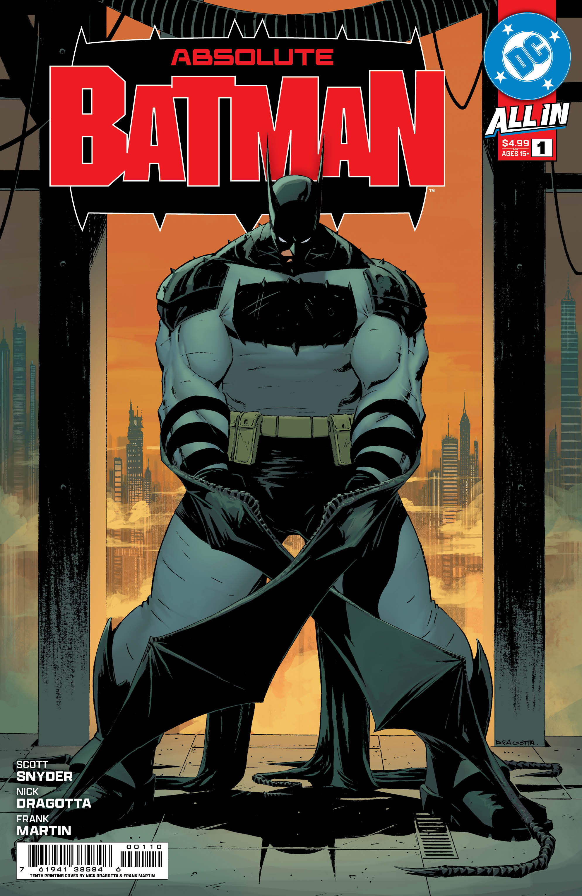  FOC13122025148 | ABSOLUTE BATMAN @1 TENTH PRİNTİNG CVR A NİCK DRAGOTTA PRE ORDER [FOC 1312] | DC  