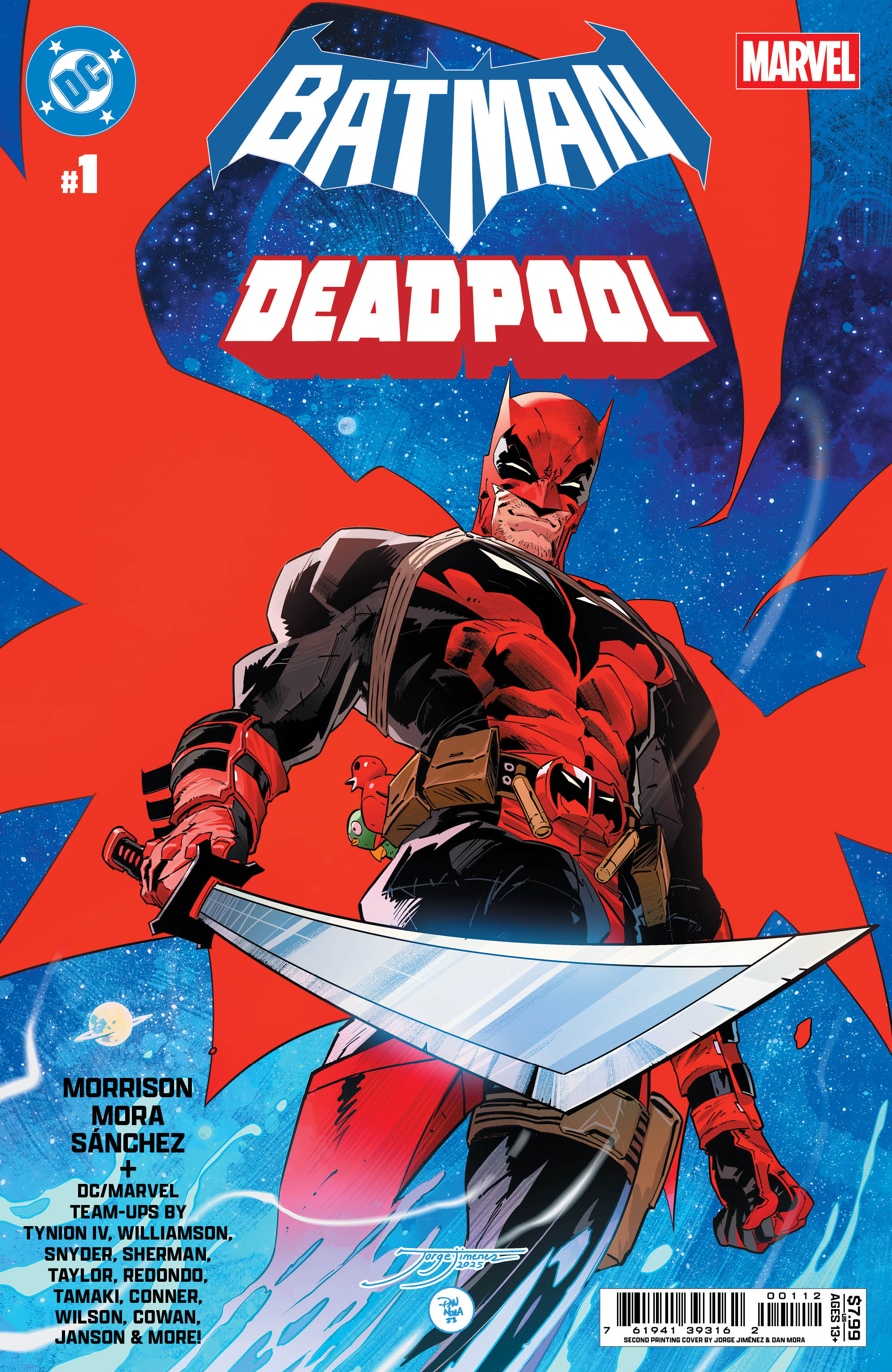  1125DC8008 | DC MARVEL BATMAN DEADPOOL @1 (ONE SHOT) SECOND PRINTING COVER A JORGE JIMENEZ & DAN MORA | DC  