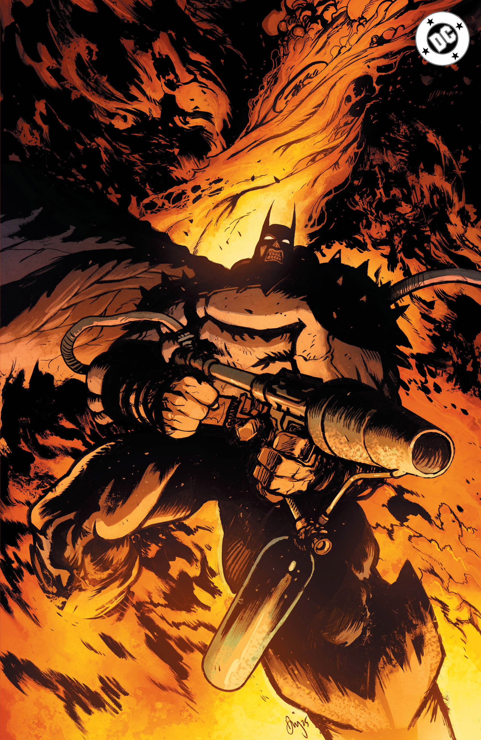  FOC13122025151 | ABSOLUTE BATMAN 2025 ANNUAL @1 (ONE SHOT) SECOND PRİNTİNG CVR D DANİEL WARREN JOHNSON FLAMETHROWER FOİL VAR PRE ORDER [FOC 1312] | DC  