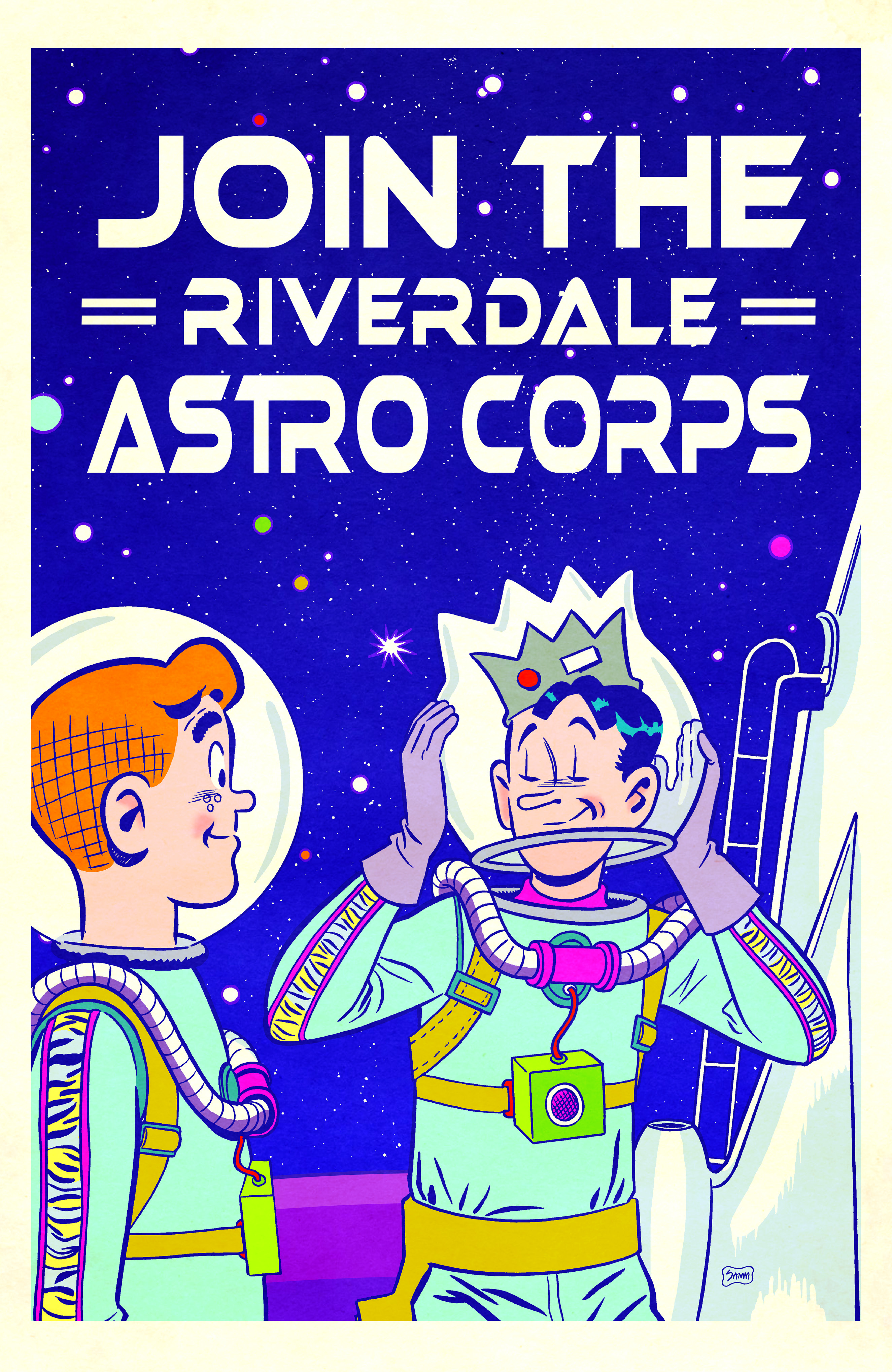  FOC31012026151 | ARCHIE & FRIENDS @20 SPACE ADVENTURES CVR C SAMM SHWARTS FOIL VAR  PRE ORDER [FOC 3101] | LUNAR  