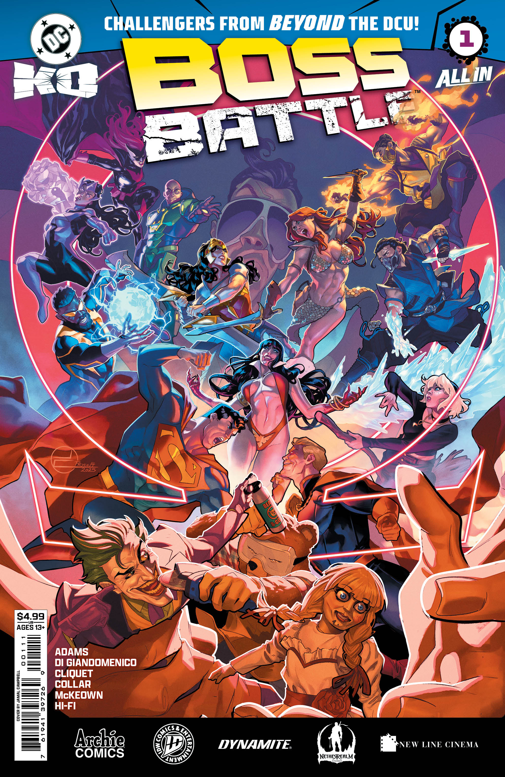  1225DC0036 | DC KO BOSS BATTLE @1 (ONE SHOT) COVER A JAMAL CAMPBELL | DC  