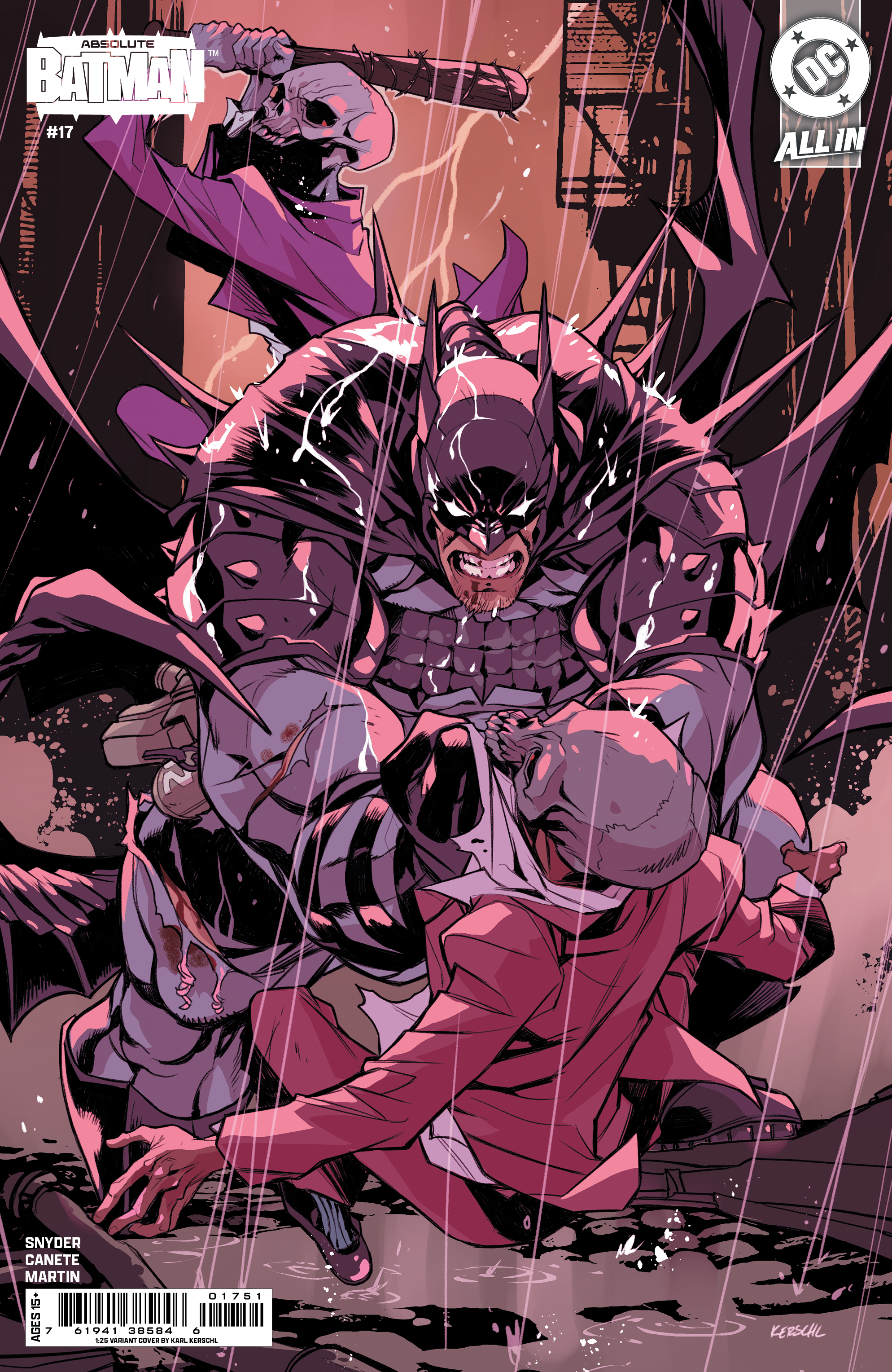  1225DC0077 | ABSOLUTE BATMAN @17 COVER E INC 125 KARL KERSCHL CARD STOCK VARIANT | DC  