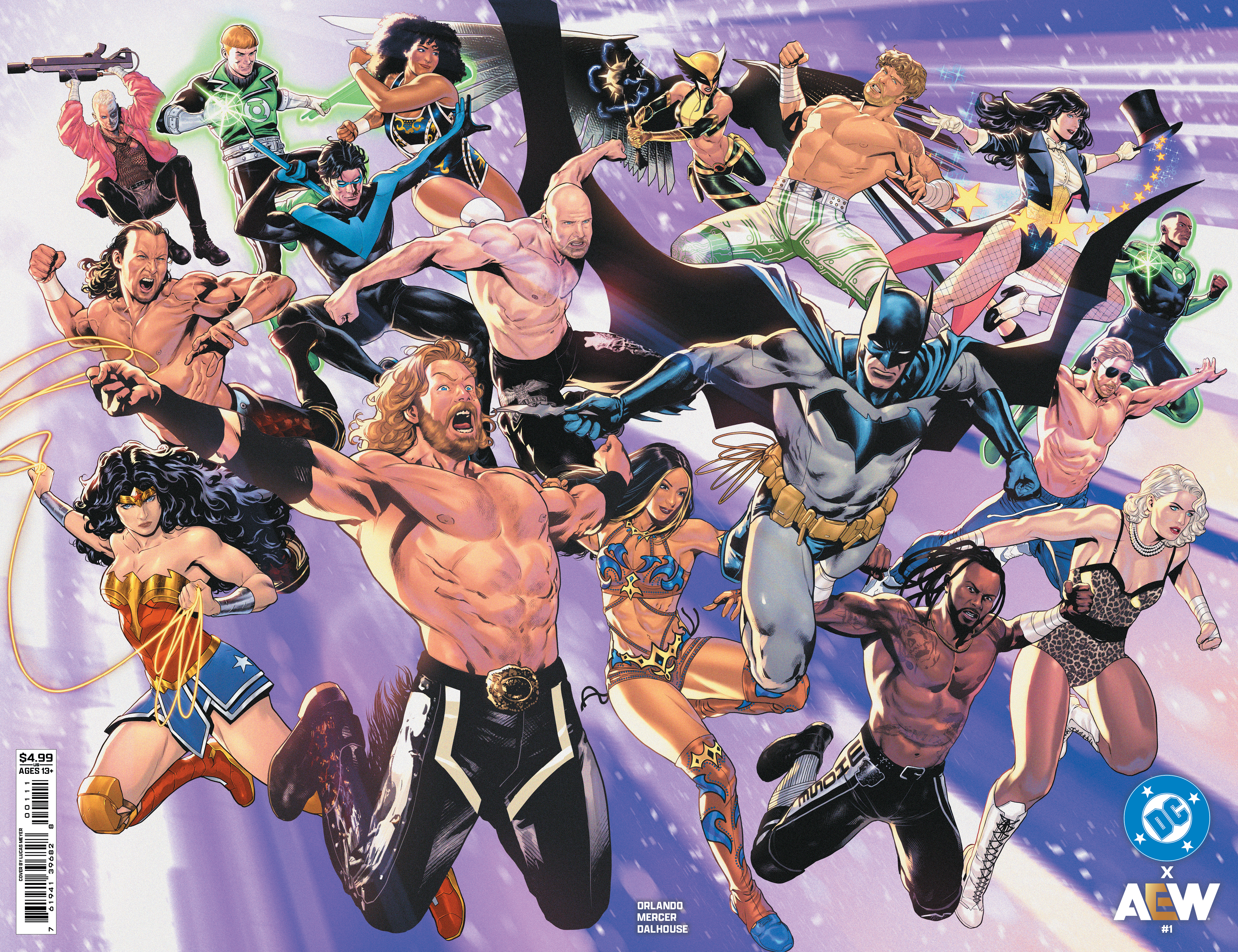  1225DC0258 | DC X AEW @1 (OF 2) COVER A LUCAS MEYER WRAPAROUND | DC  