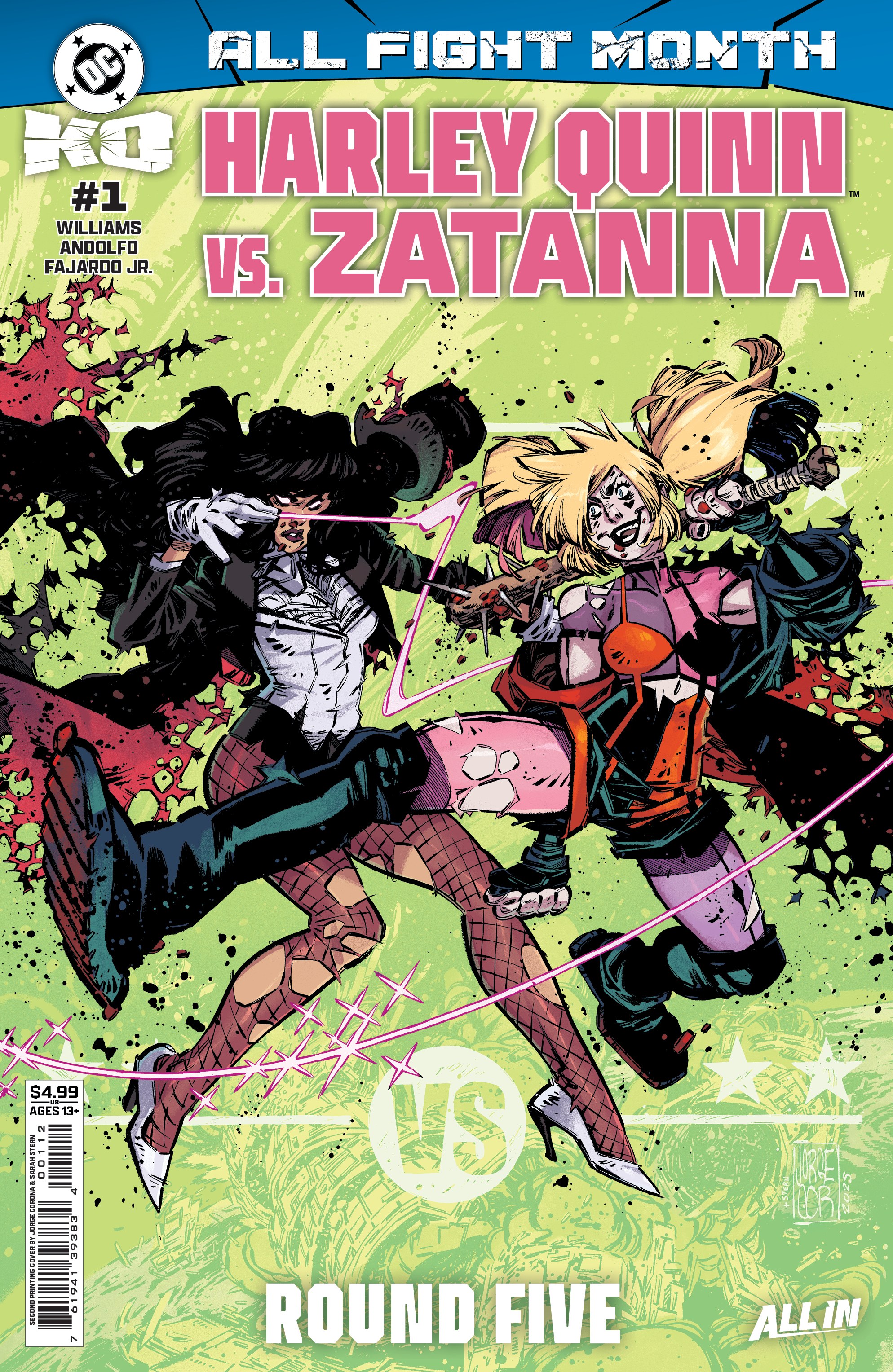 DC K.O. Harley Quinn Vs. Zatanna #1 (One Shot)(2nd Printing Cover A Jorge Corona)