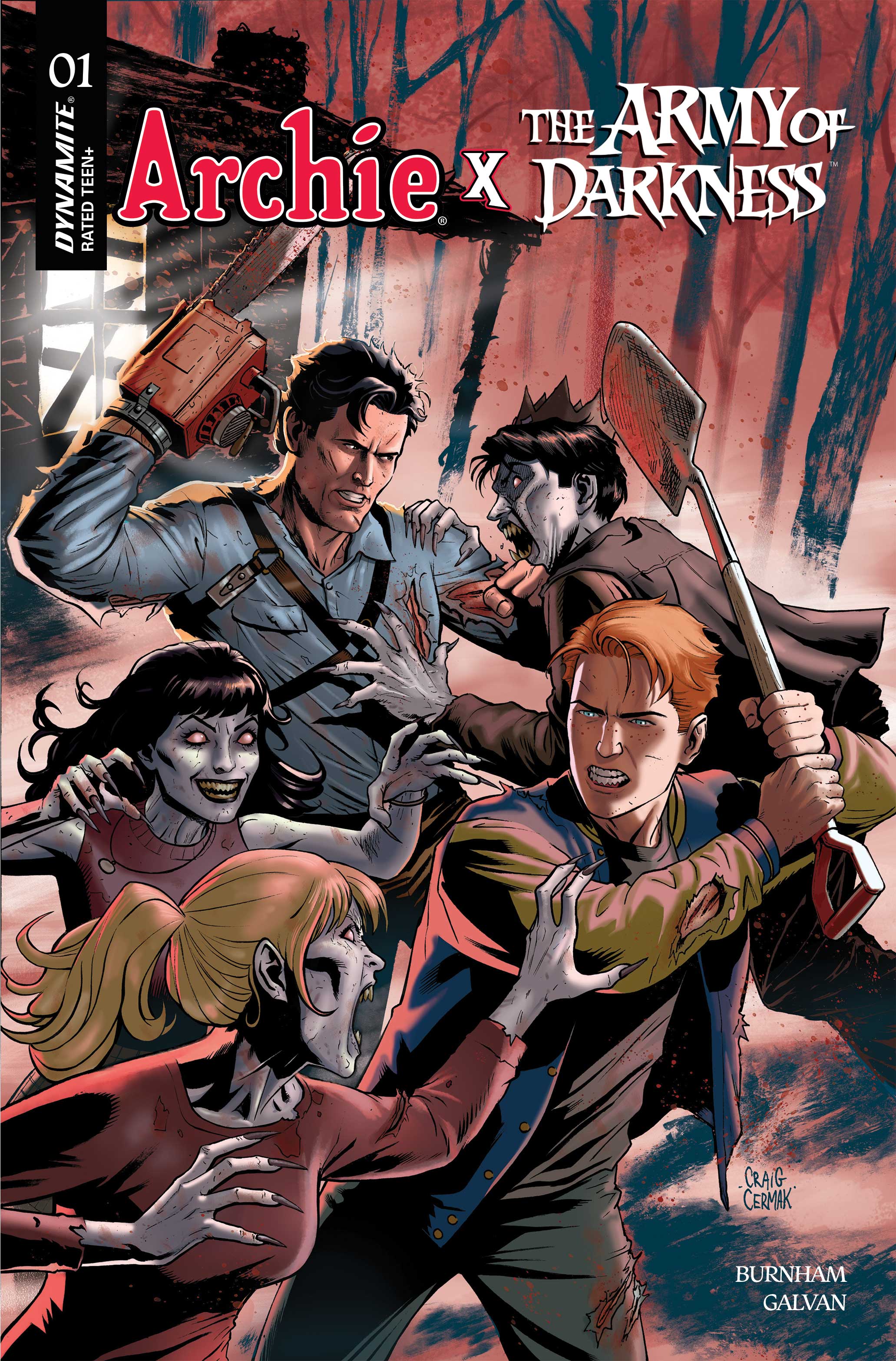  FOC3012026256 | ARCHIE X ARMY OF DARKNESS @1 CVR D CRAIG CERMAK VAR PRE ORDER [FOC 0301] | LUNAR  